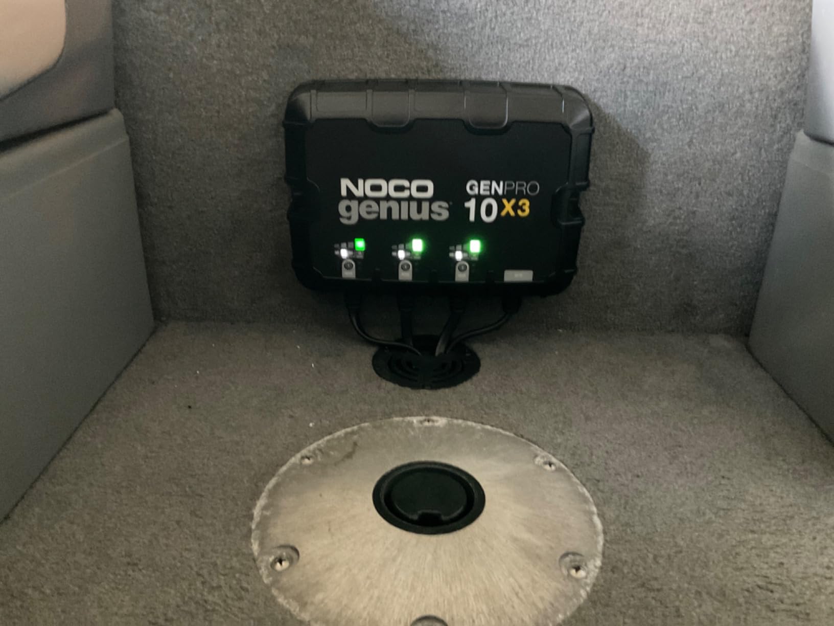 NOCO Genius GENPRO10X3, 3-Bank, 30A (10A/Bank) Smart Marine Battery Charger, 12V Waterproof Onboard Boat Charger, Battery Maintainer and Desulfator for AGM, Lithium (LiFePO4) and Deep-Cycle Batteries | Charges 3 Batteries at Once, IP68 Waterproof, Overcharge Protection, Temperature Compensation, For Lead-Acid & Lithium customer photo 2
