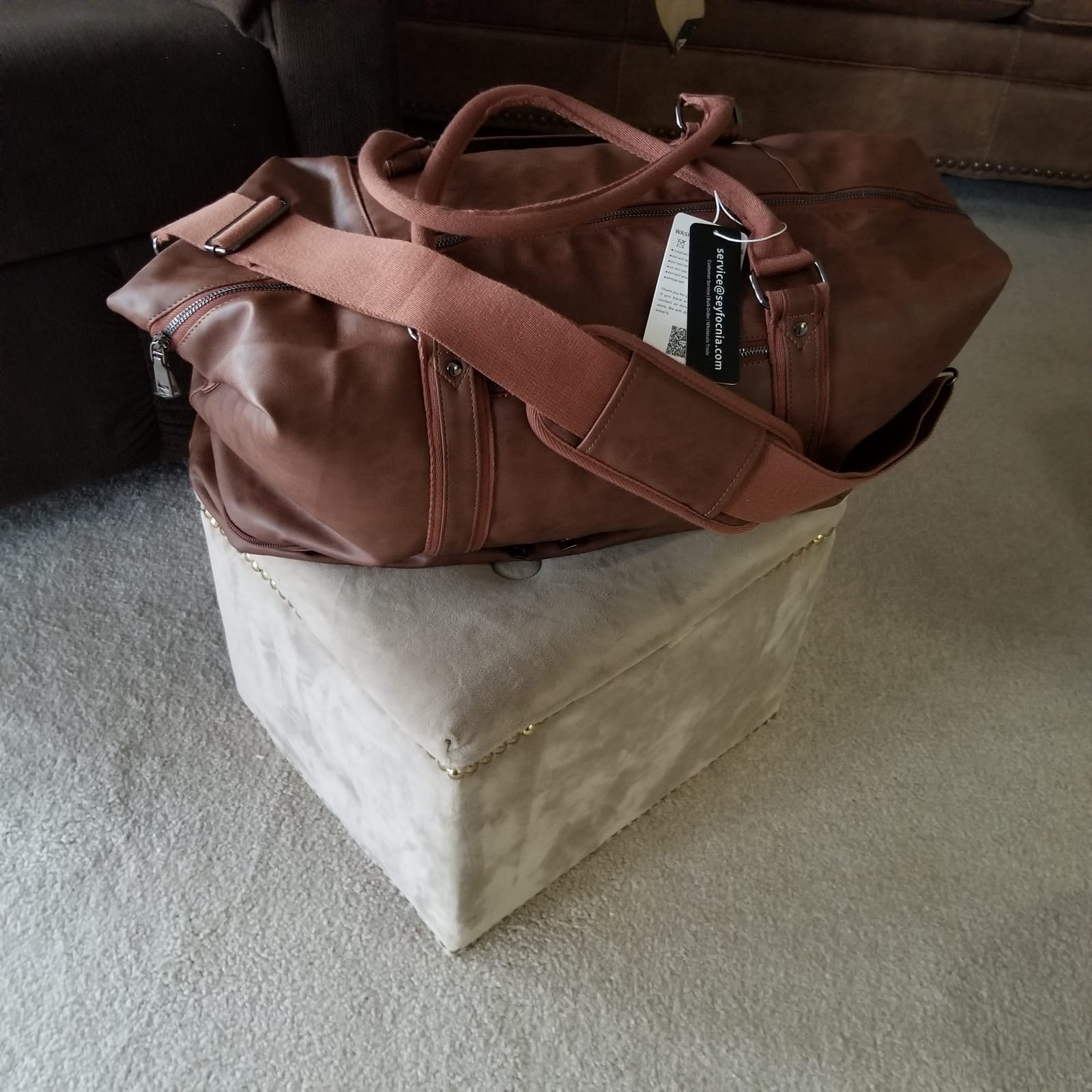 Weekender Overnight Bag Carry On Bag Travel Bag with Shoe Pouch customer photo 2