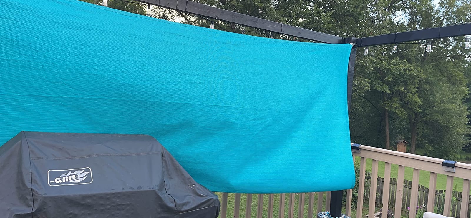 ColourTree 10' x 20' Beige Rectangle Sun Shade Sail for Backyard customer photo 1