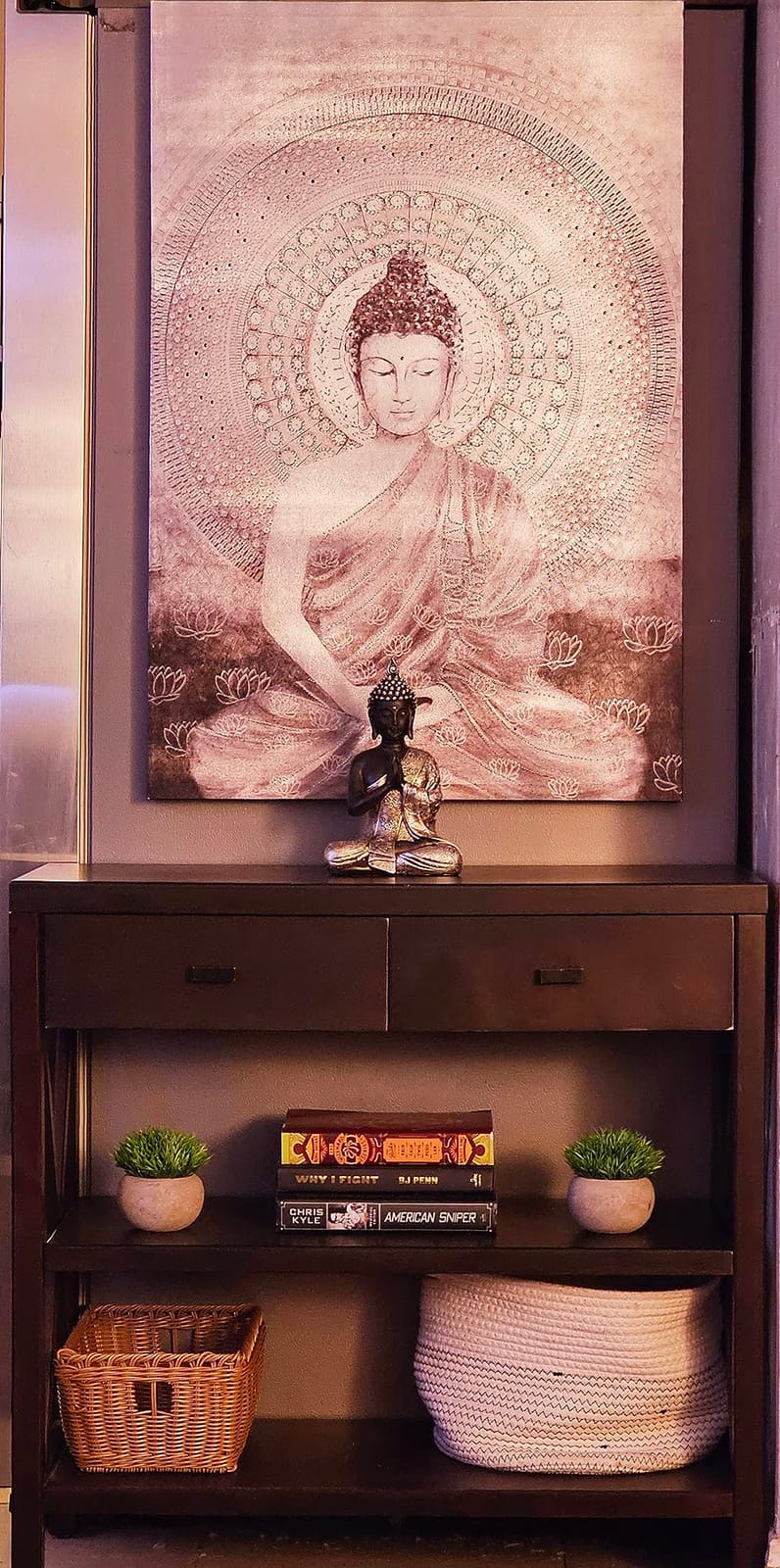 JORAE Seated Buddha Statue Buddhism Decor Meditating Figurines 9.5