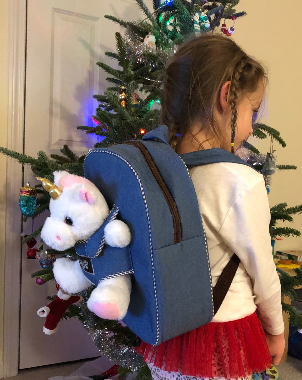 Naturally KIDS Toddler Suitcase w. Plush Unicorn Toy, Kids Gift 3-9 customer photo 2