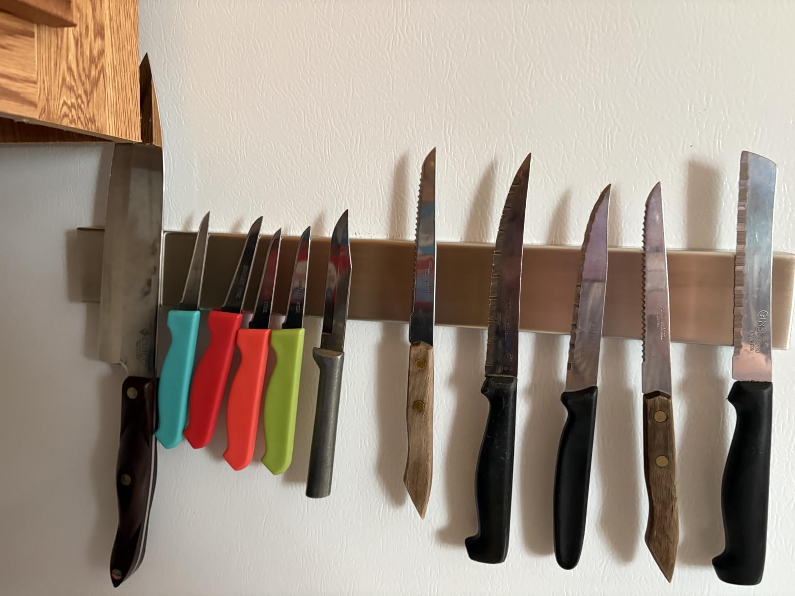 GORILLA GRIP 304 Stainless Steel Magnetic Knife Holder Strip, 16 Inch customer photo 1