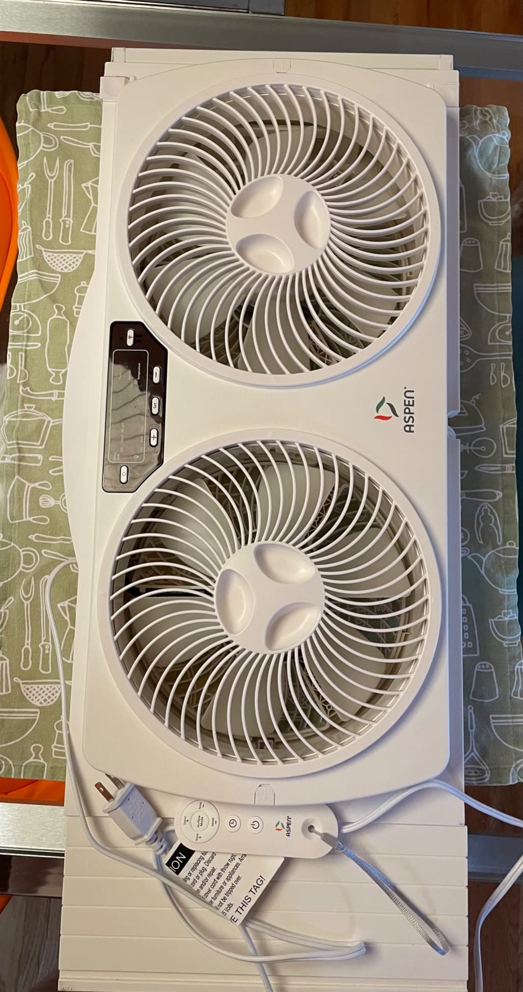 Aspen Smart Window Dual Fan | WiFi App Controlled 3 Speed + Multi-Function Detachable Blades Easy Clean Reversible Air Flow Twin Window Fan | Compatible with Alexa, Google Assistant customer photo 2