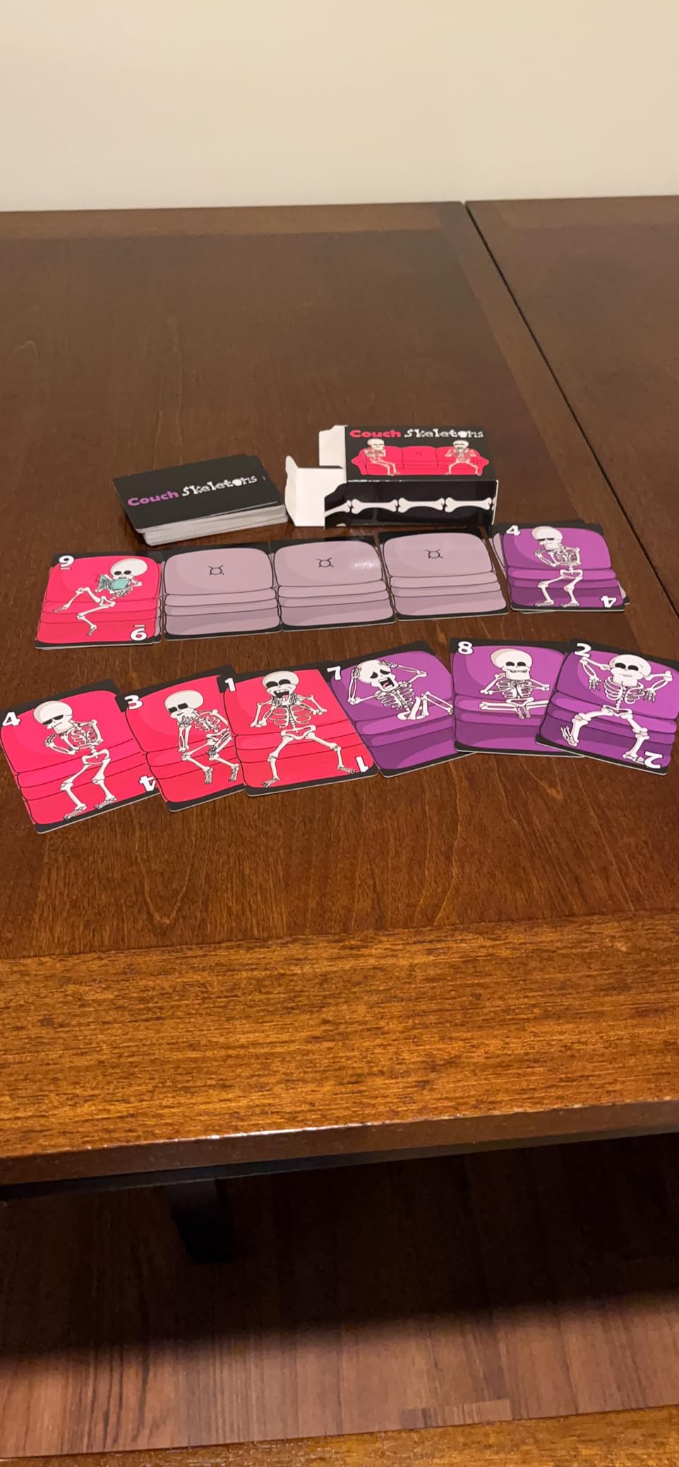 Couch Skeletons Card Game - Quick and Easy 2 Player Game by The Dusty Top Hat customer photo 1