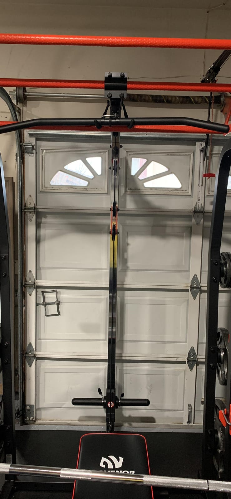 Sunny Health & Fitness Half Rack Cage with Adjustable Pull-Up Bar customer photo 2