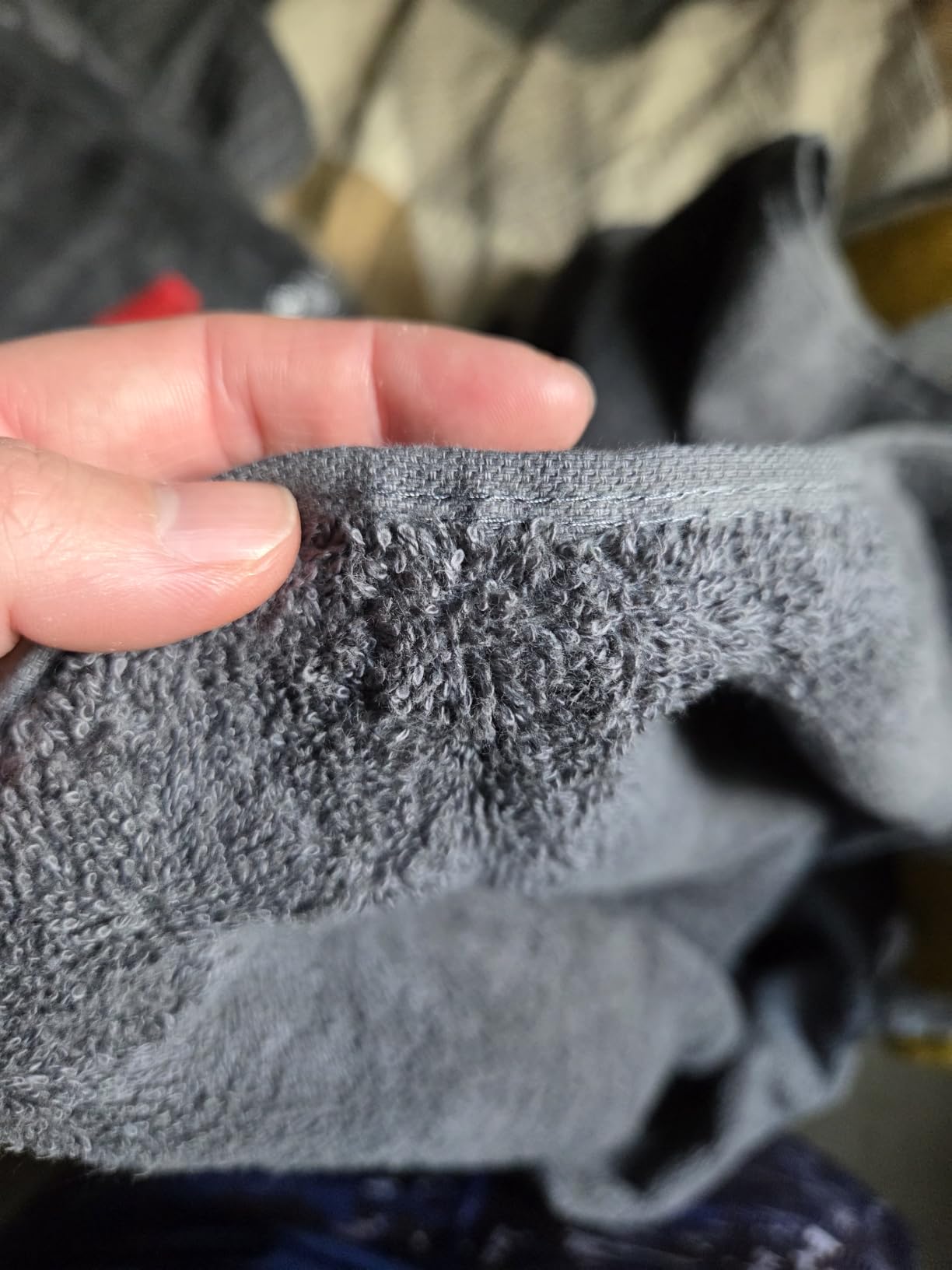 Tens Towels 4 Piece Extra Large Bath Towels 30 x 60 Inches, Dark Grey customer photo 2