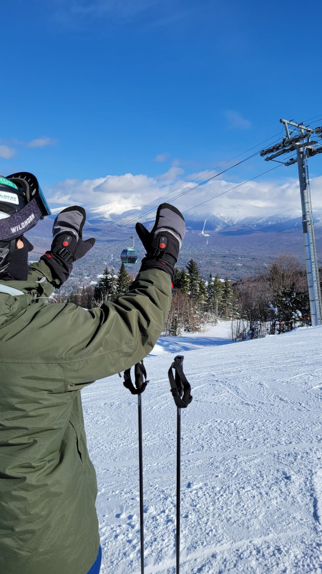 SAVIOR HEAT Heated Mittens Battery Ski Gloves, Upgraded Electric Rechargeable Mitts for Skiing Camping Hiking Arthritis Hands Men Women customer photo 1