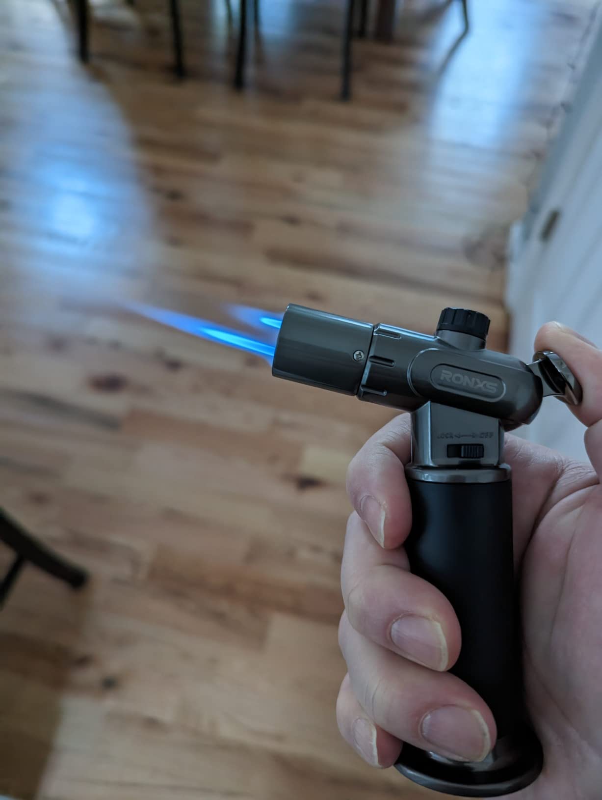RONXS Butane Torch, Refillable Kitchen Cooking Lighter, Adjustable Flame customer photo 1