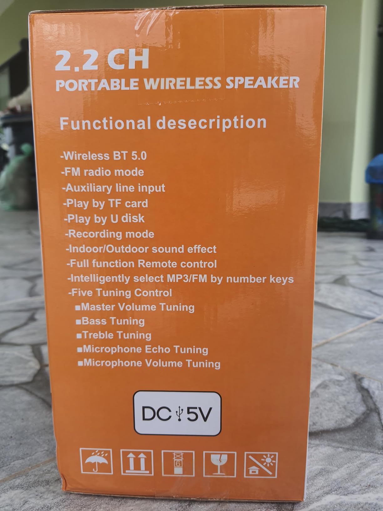 Bluetooth Speaker, 40W (60W Peak) Portable Wireless Speaker with Colorful Lights, Double Subwoofer Heavy Bass, FM Radio, MP3 Player, Bluetooth 5.0, Loud Stereo speakers for Home Outdoor Party Camping customer photo 1