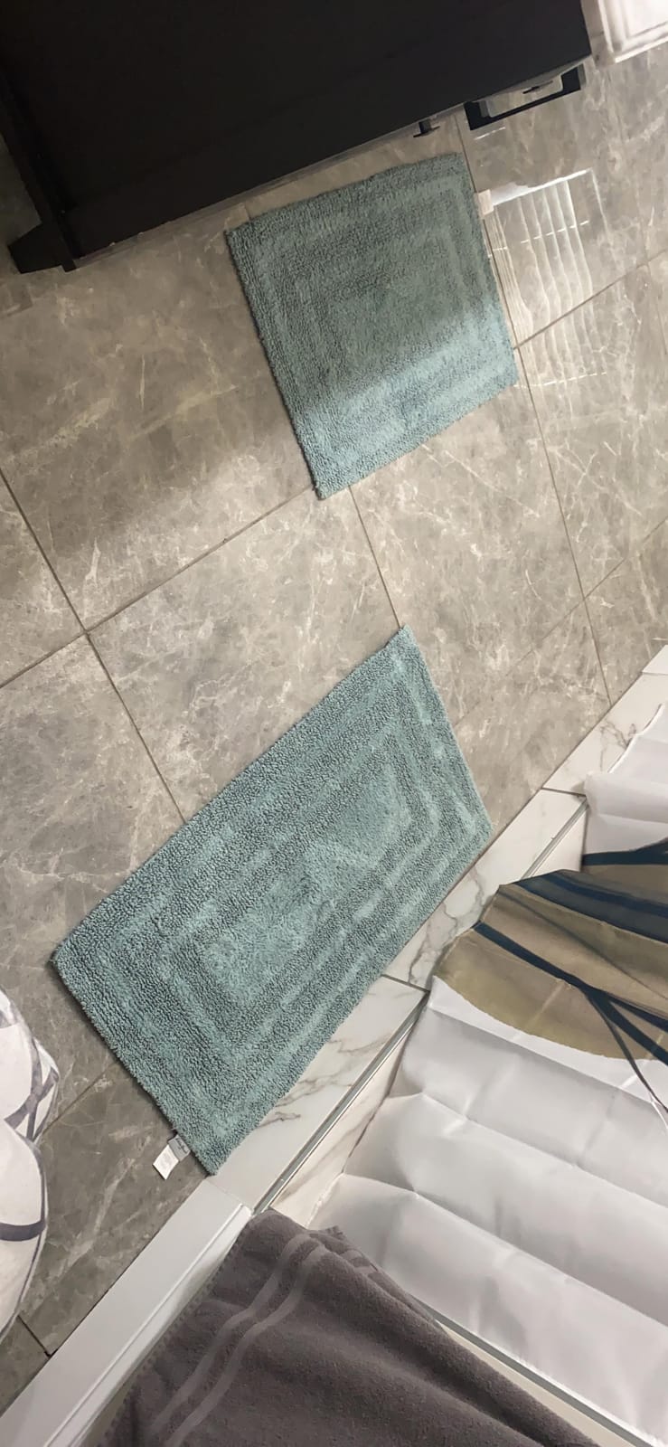 Eddie Bauer - 100% Cotton Bath Rugs, Absorbent Plush Bathroom Mats, 2 Pack customer photo 2