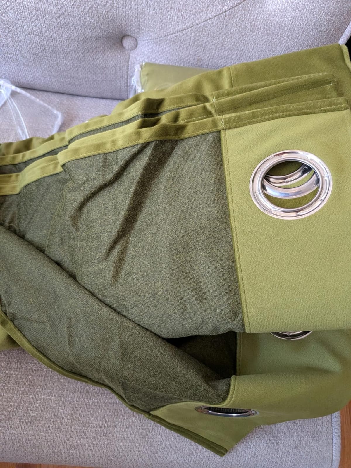 MIULEE Velvet Curtains Olive Green 52 x 84 Inch Length Set of 2 customer photo 1