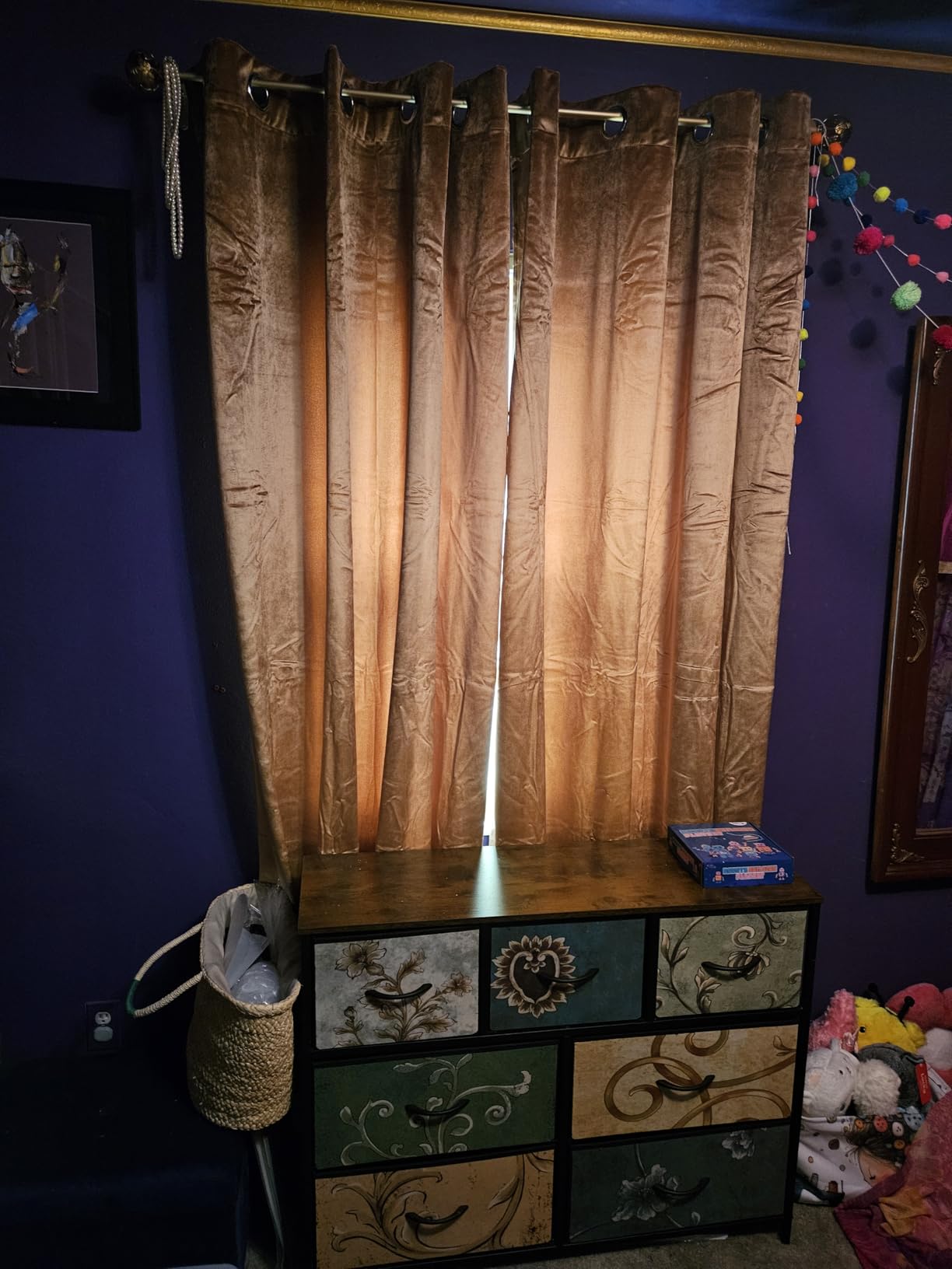MIULEE Velvet Curtains Olive Green 52 x 84 Inch Length Set of 2 customer photo 2