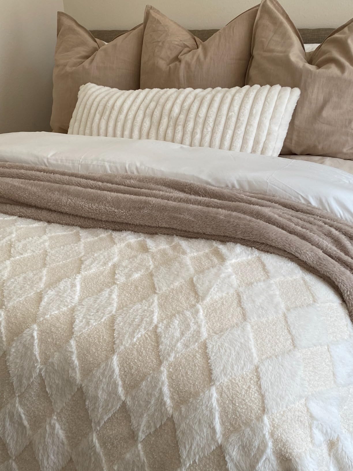 PU MEI Sherpa Fleece Throw Blanket 60
