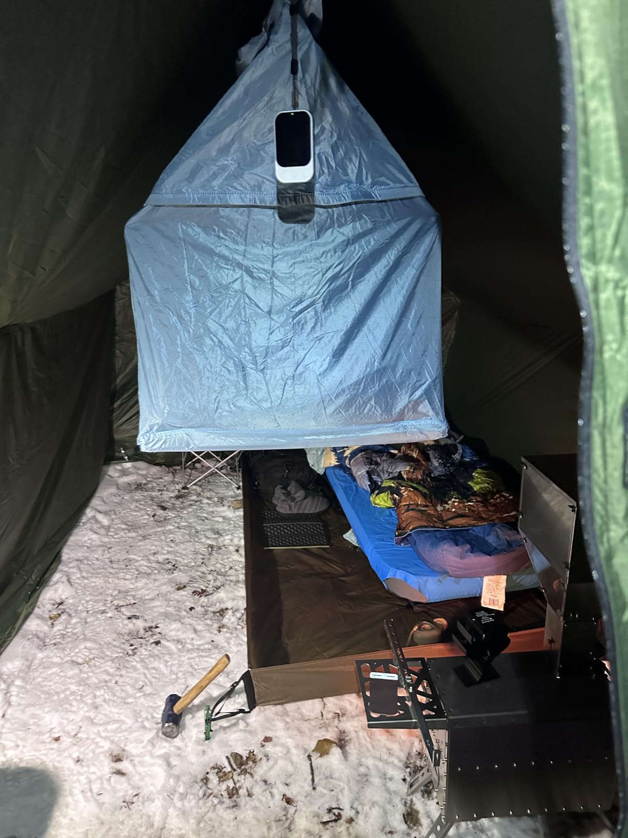 OneTigris TEGIMEN Hammock Hot Tent with Stove Jack - Spacious, Versatile Wall Tent with Snow Skirt - 3000mm Waterproof customer photo 2