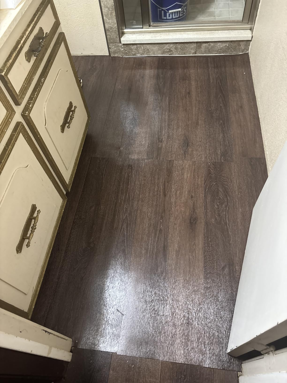 Art3d 36-Pack Peel and Stick Vinyl Floor Tiles (54 Sq.Ft), Brown Stone customer photo 1