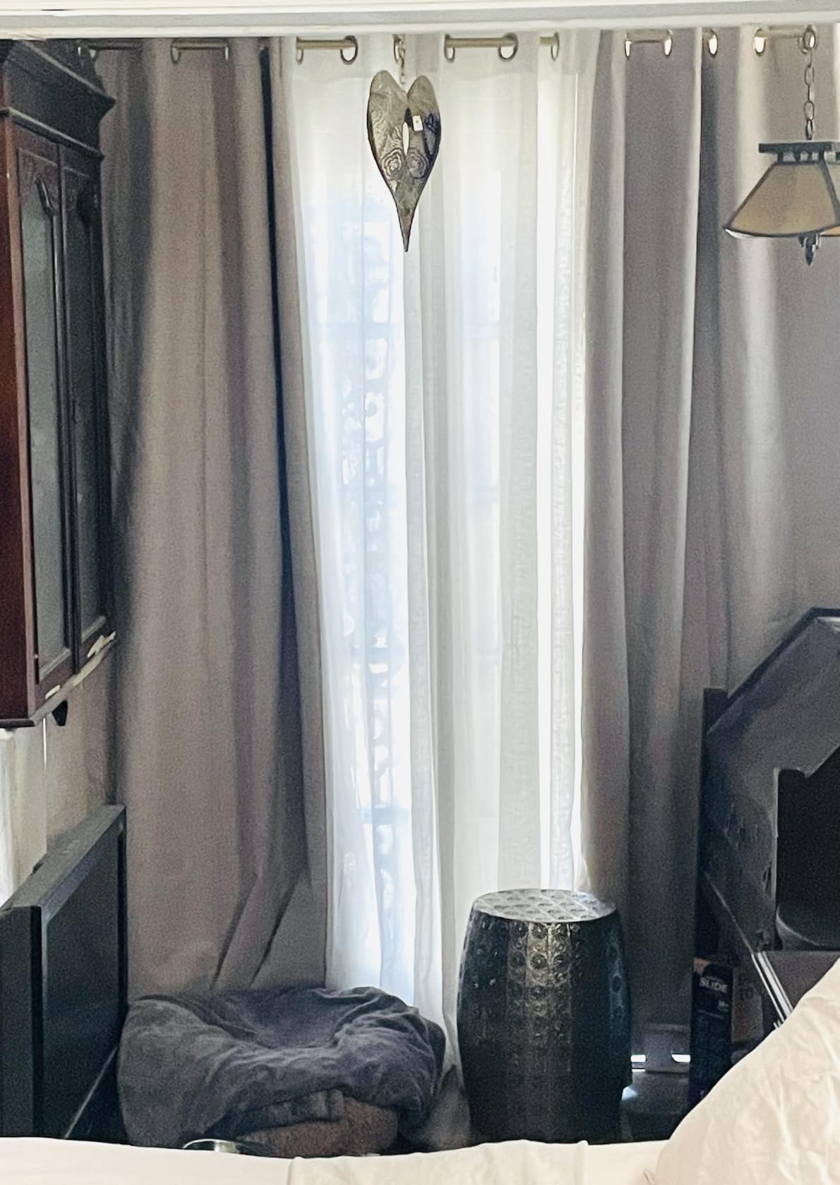 MIULEE 100% Blackout Linen Curtains for Bedroom 52x108 Inches Natural Beige customer photo 1