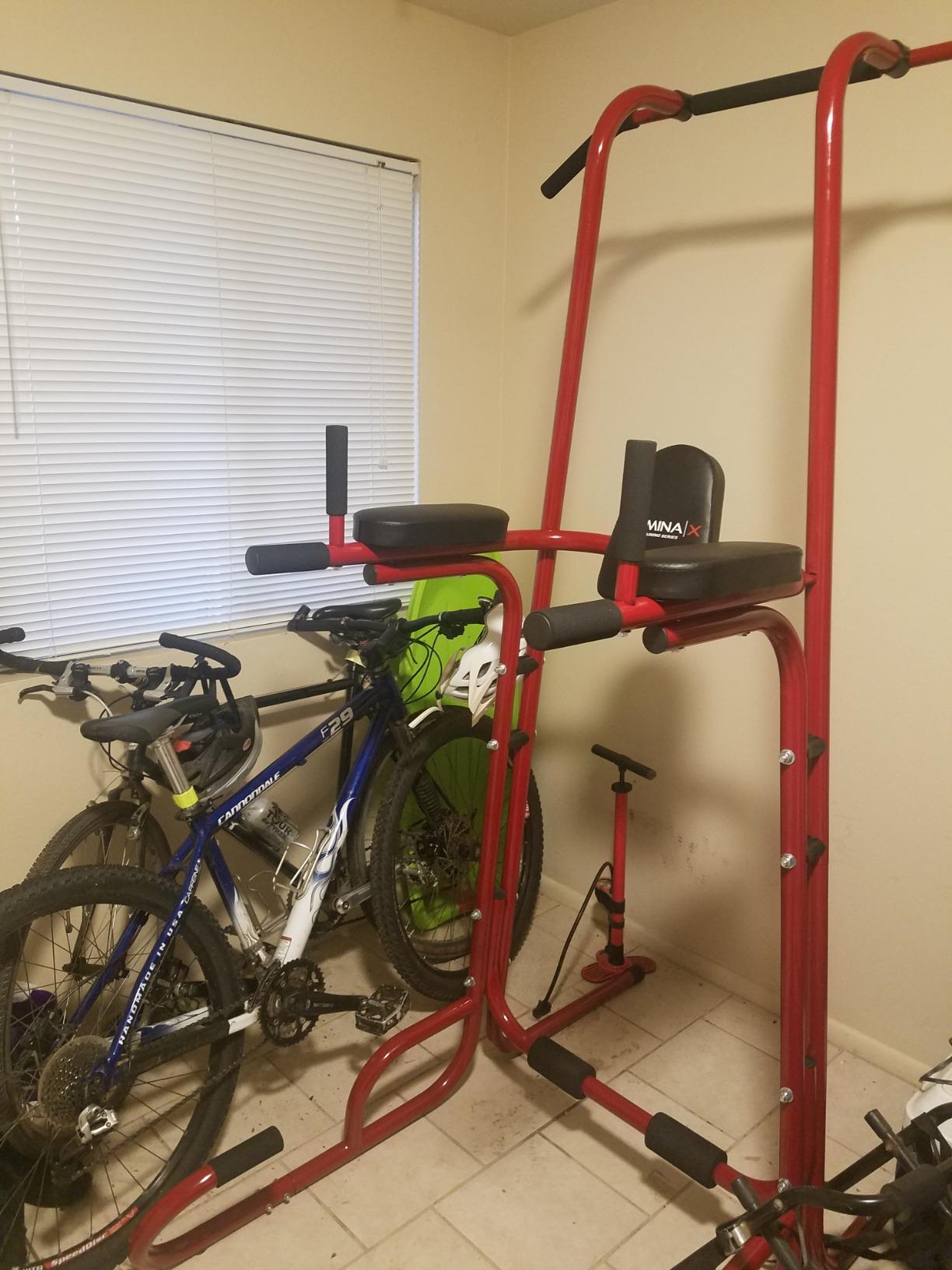 Stamina Power Tower - Dip Bar Pull Up Bar Station with Smart Workout App - Dip Bars for Home Workout - Up to 250 lbs Weight Capacity customer photo 2