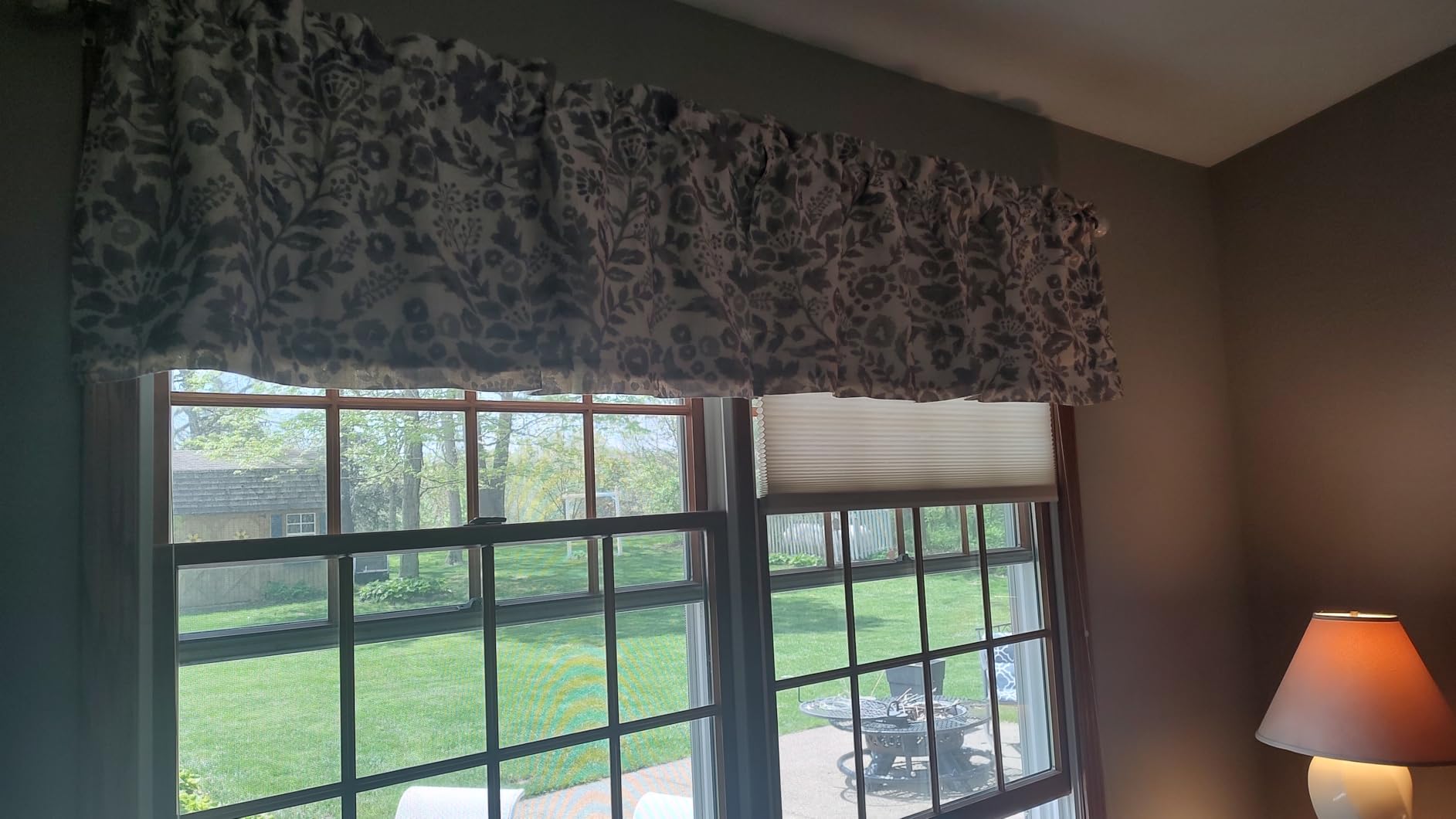 DriftAway Julia Lined Valance Double Layer Thermal Insulated Room Darkening Blackout Valances 3 Inch Rod Pocket Window Valance for Bathroom Living Room 52 Inch by 14 Inch Navy customer photo 1