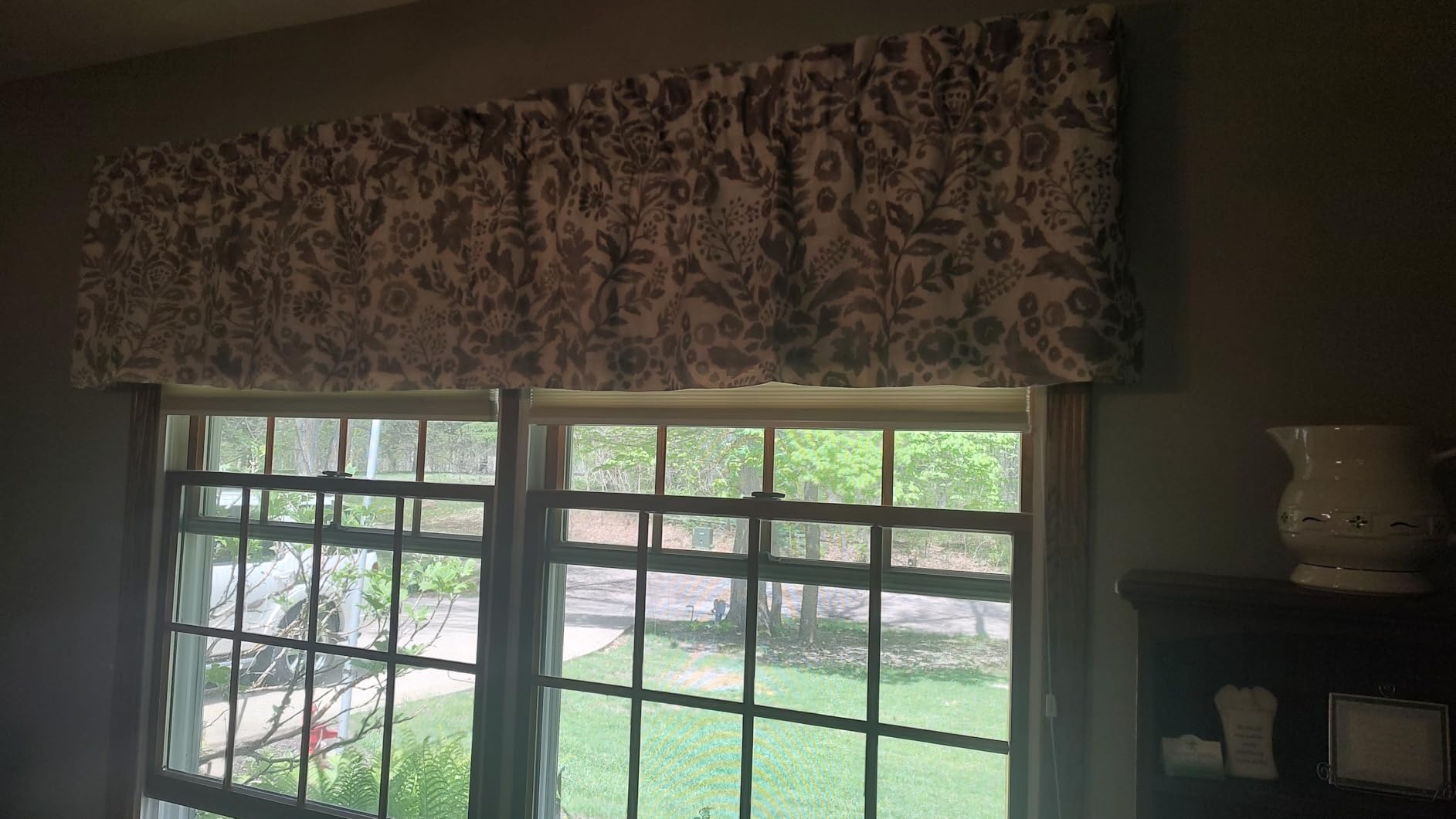 DriftAway Julia Lined Valance Double Layer Thermal Insulated Room Darkening Blackout Valances 3 Inch Rod Pocket Window Valance for Bathroom Living Room 52 Inch by 14 Inch Navy customer photo 2