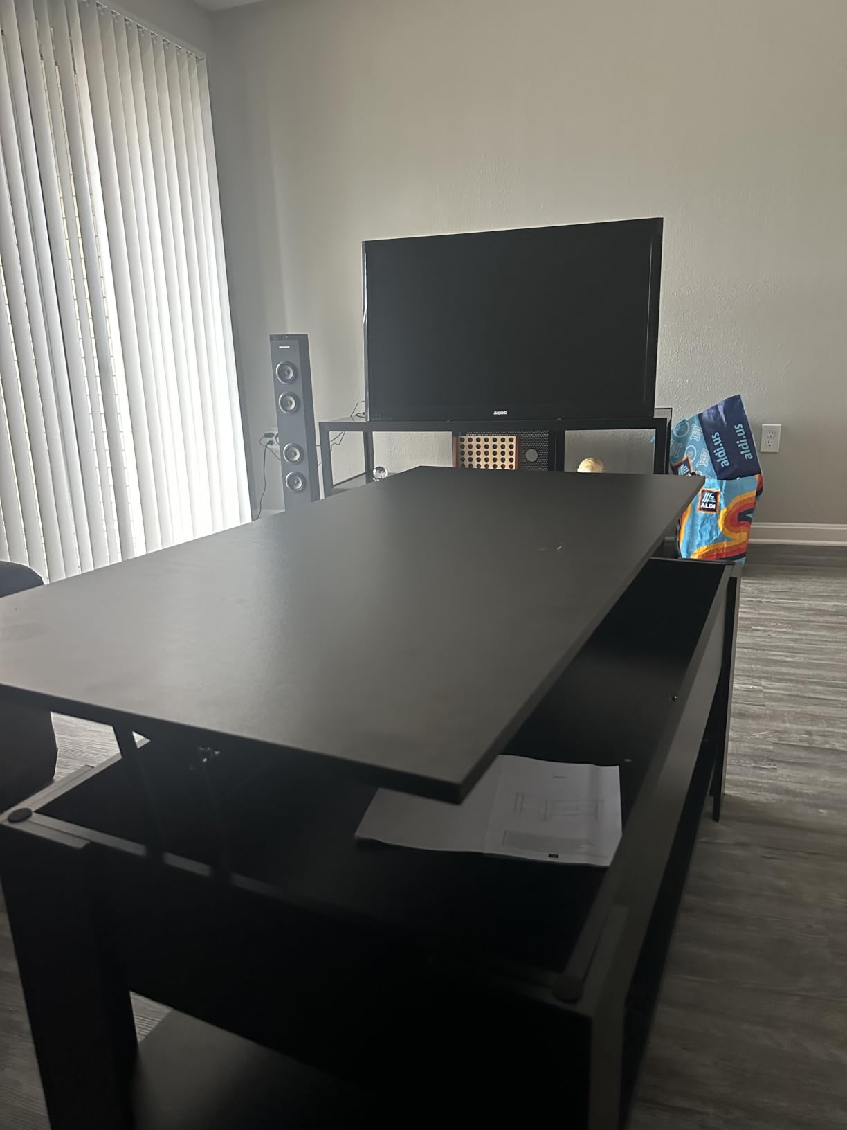 Yaheetech Lift Top Coffee Table with Hidden Storage & Shelf, Espresso,38.6