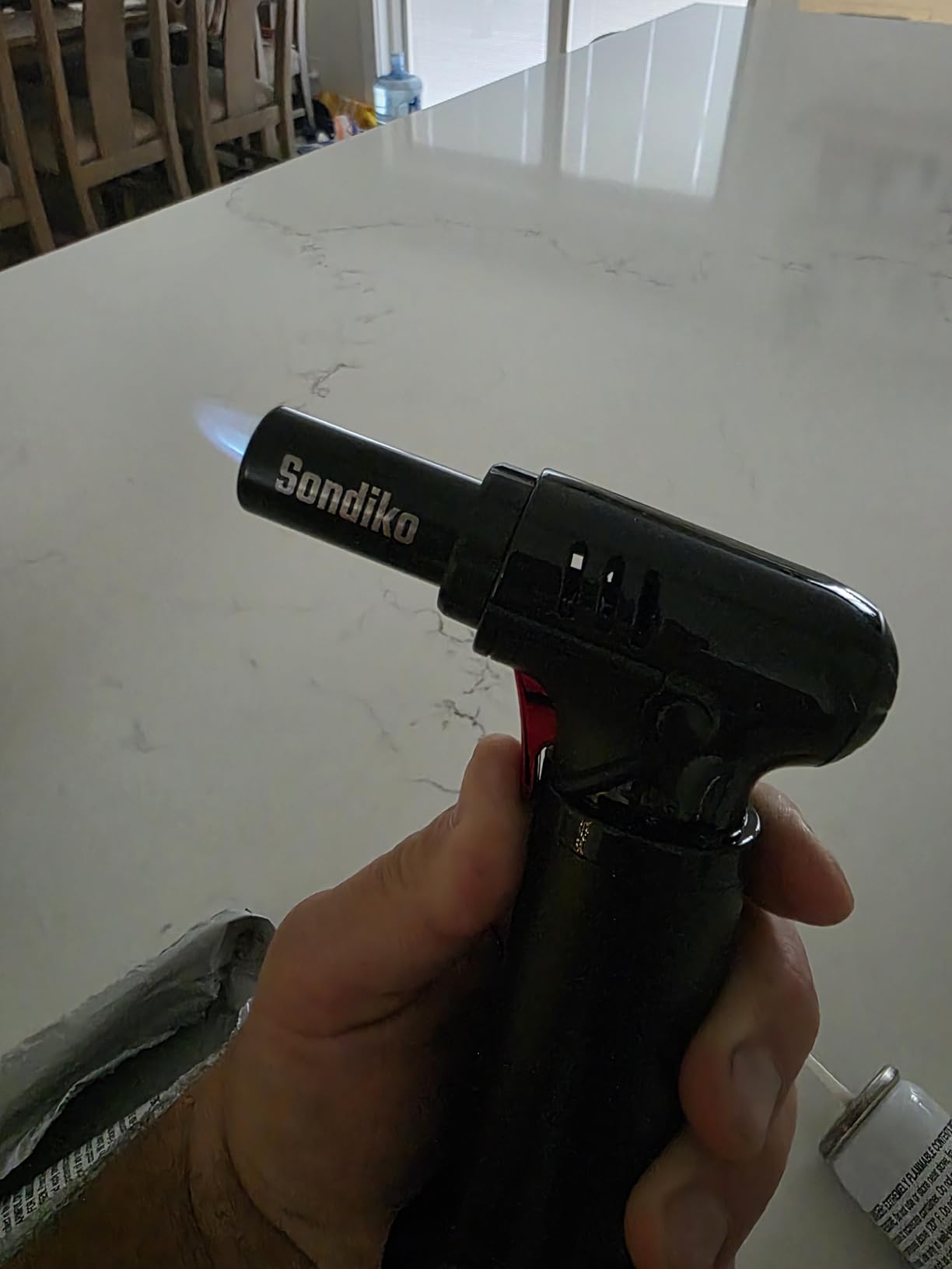 Sondiko Butane Torch, Refillable Soldering Torch with Visible Fuel Window customer photo 1