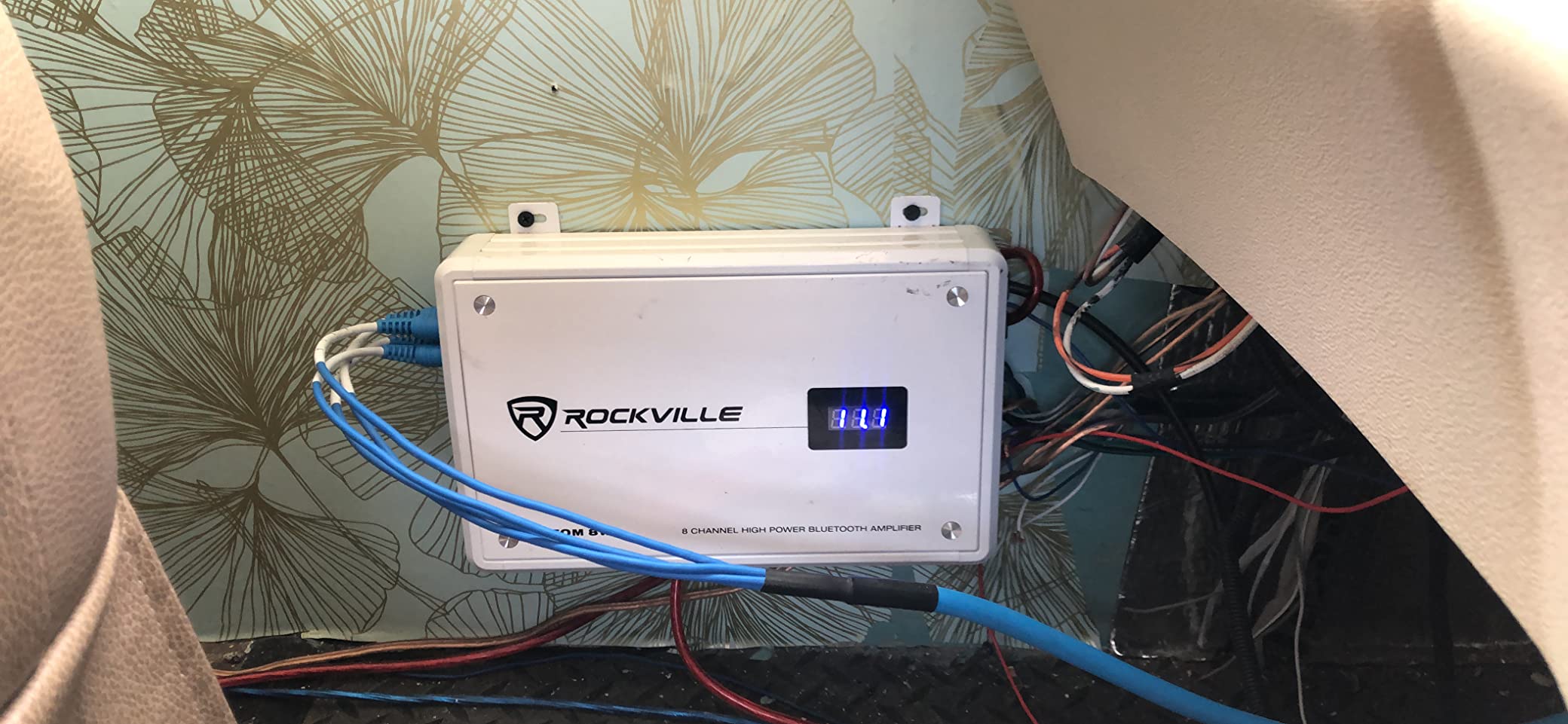 Rockville Atom 8W White 8-Channel Marine/Boat Amplifier Amp customer photo 2
