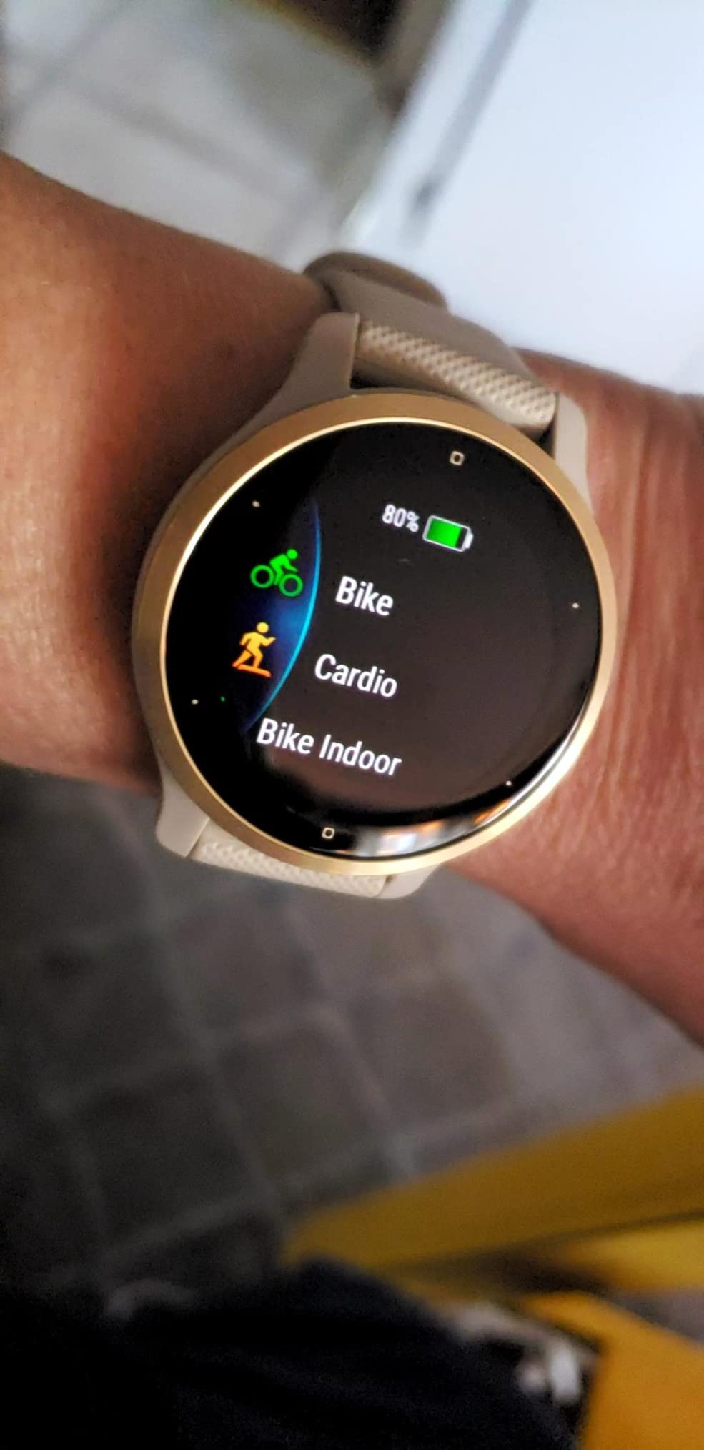 Garmin Venu 2S, Smaller-Sized GPS Smartwatch with Advanced Health Monitoring and Fitness Features, Slate Bezel with Graphite Case and Silicone Band, (010-02429-00) customer photo 2