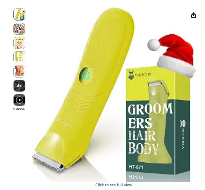 VIKICON Manscape Trimmer for Men, No Nicks Electric Body/Ball/Pubic Shaver customer photo 1