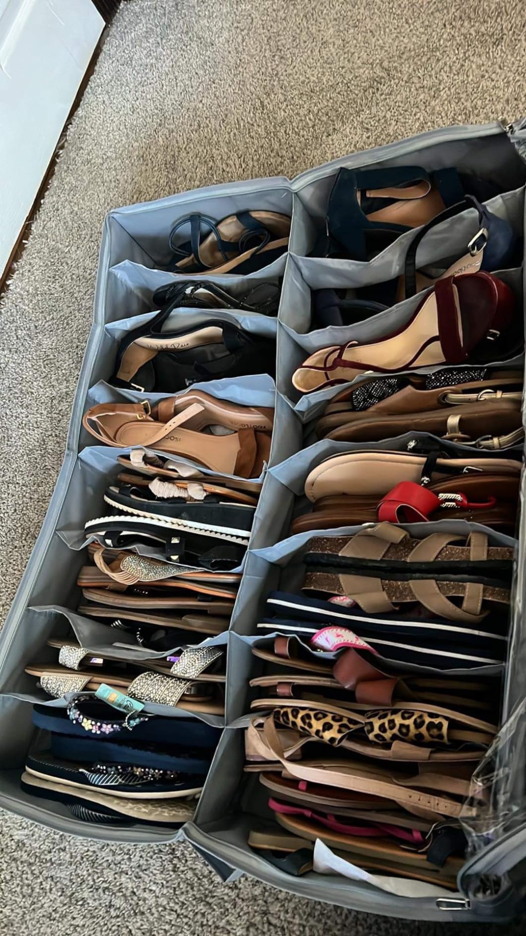 INAYA Under Bed Shoe Storage Organizer Set of 2, Fits up to 32 Pairs customer photo 1