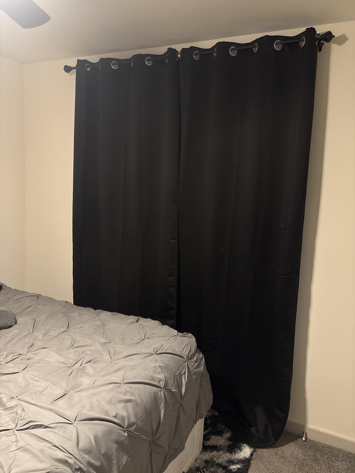 Joydeco Blackout Curtains for Bedroom 84 Inch - Black Out Curtains with Grommets Thermal Insulated Room Darkening Light Blocking, Noise Reducing & Wrinkle-Free Drapes for Living Room Windows, 2 Panels customer photo 1