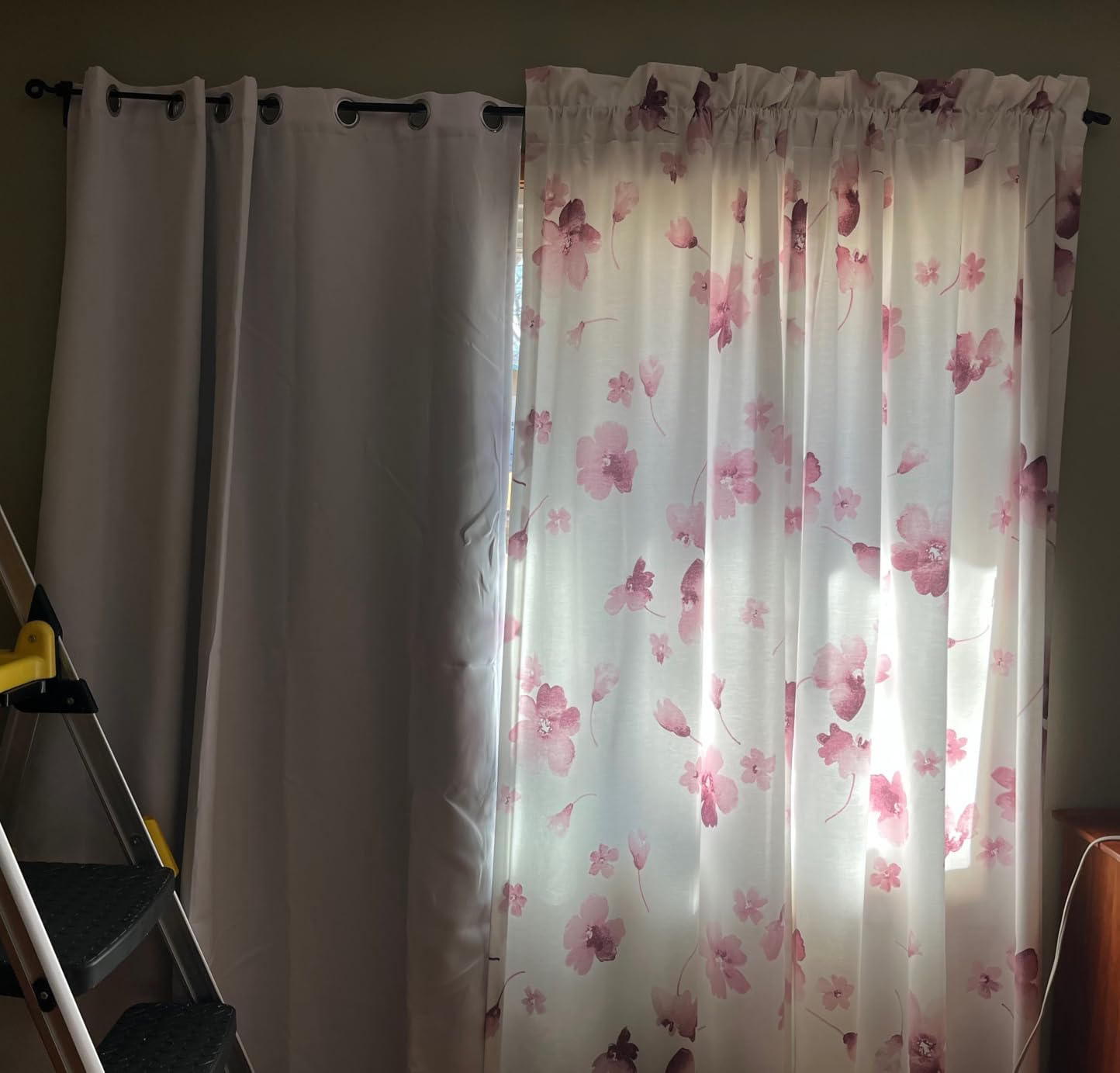 BGment White Blackout Curtains 63 Inch Long - 2 Panels customer photo 1