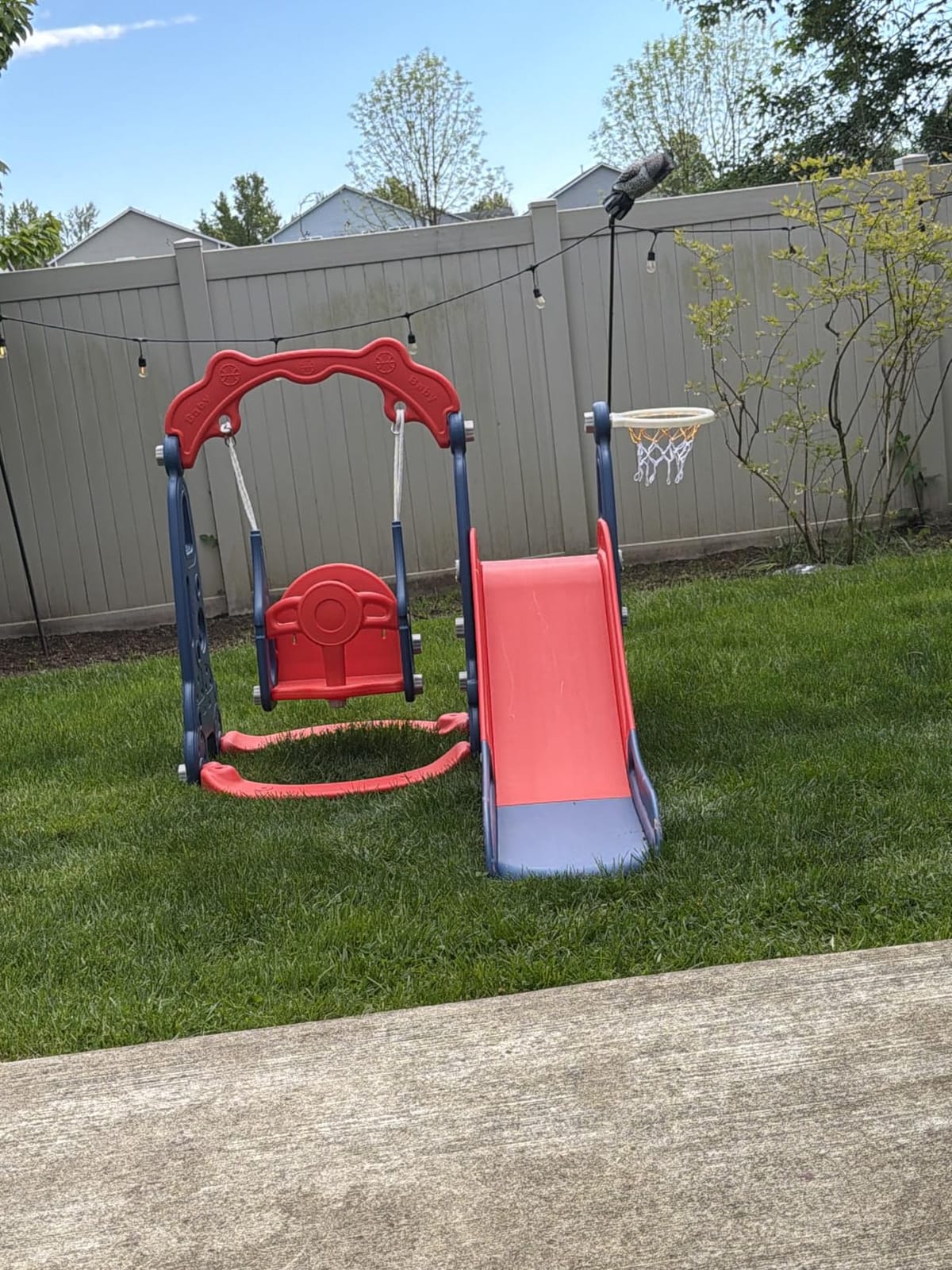 NYEEKOY 4 in 1 Slide Swing Set and Kids Slide for 3+ customer photo 1