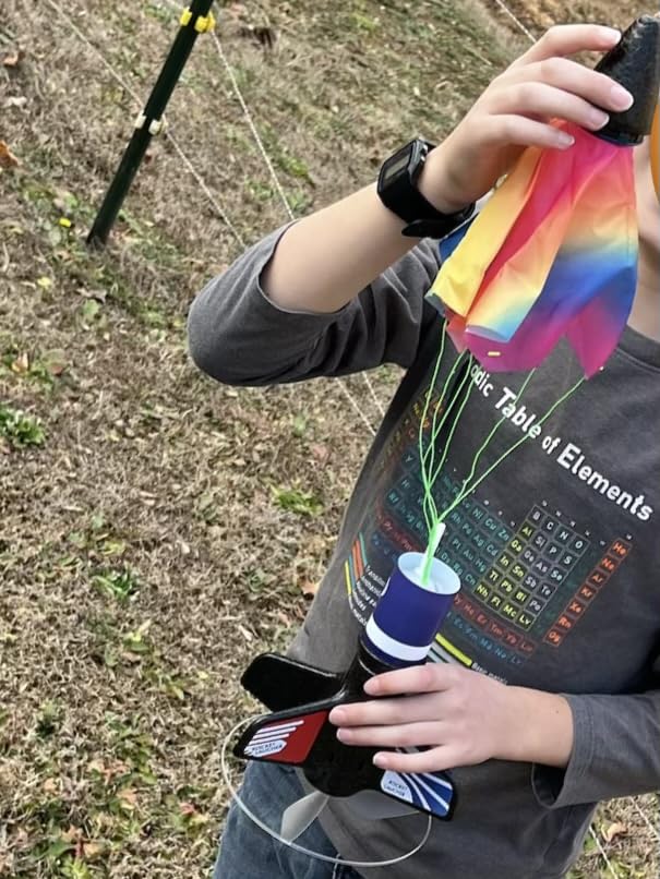 Rceico Rocket Launcher, 170 Feet of Flight Altitude, Model Rocket Kits with Launch Set, Ultra-high Flying Rocket, Rocket Toy, Kids Outdoor Toys, Gift for Kids Ages 8-12 Children's Day Gift customer photo 2