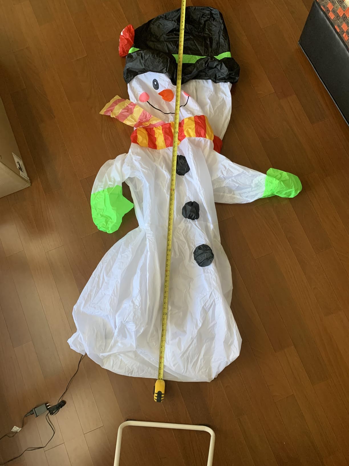 FunFanso 7 FT Christmas Inflatables Snowman Outdoor Decorations, Giant Blow up Snow Man Yard Decor Built-in Bright LED Light Wear Magic Hat, Weatherproof Holiday for Garden Patio Lawn Party Xmas Gifts customer photo 1