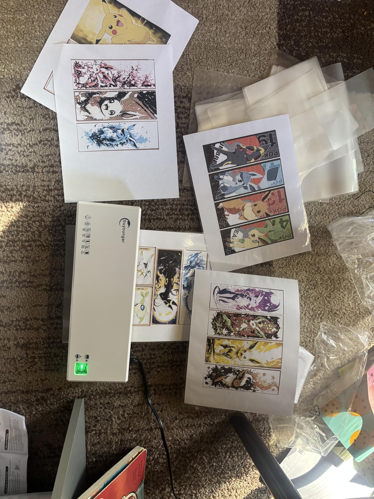 Buyounger 9 Inch Thermal Laminator Machine Set with 40 Sheets customer photo 2