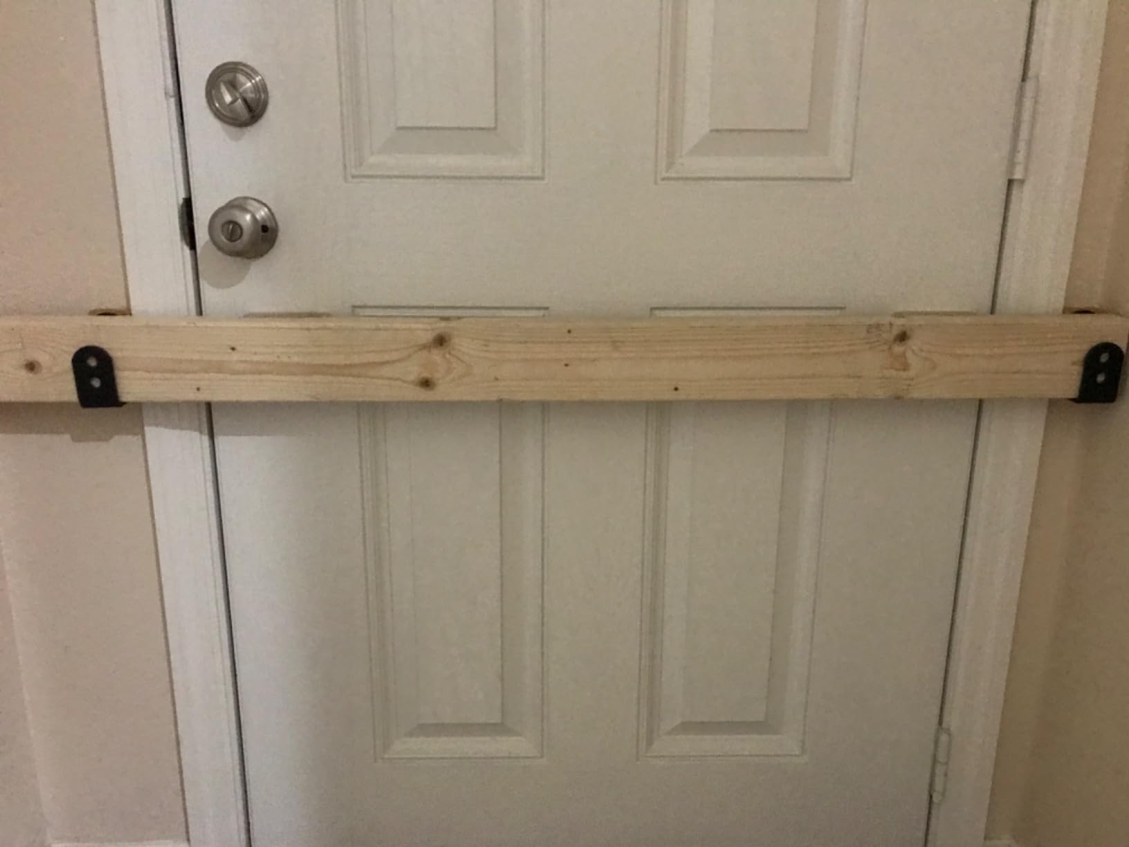 Heavy Duty 2x4 Door Barricade Brackets for Home, Barn, Shed, Garage, Gate customer photo 1