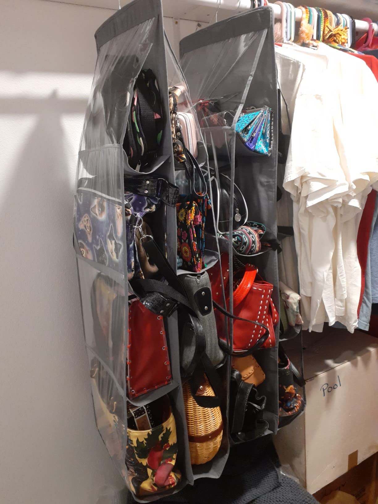 Purse Organizer for Closet, Heavy Duty Hanging Handbag Storage customer photo 2