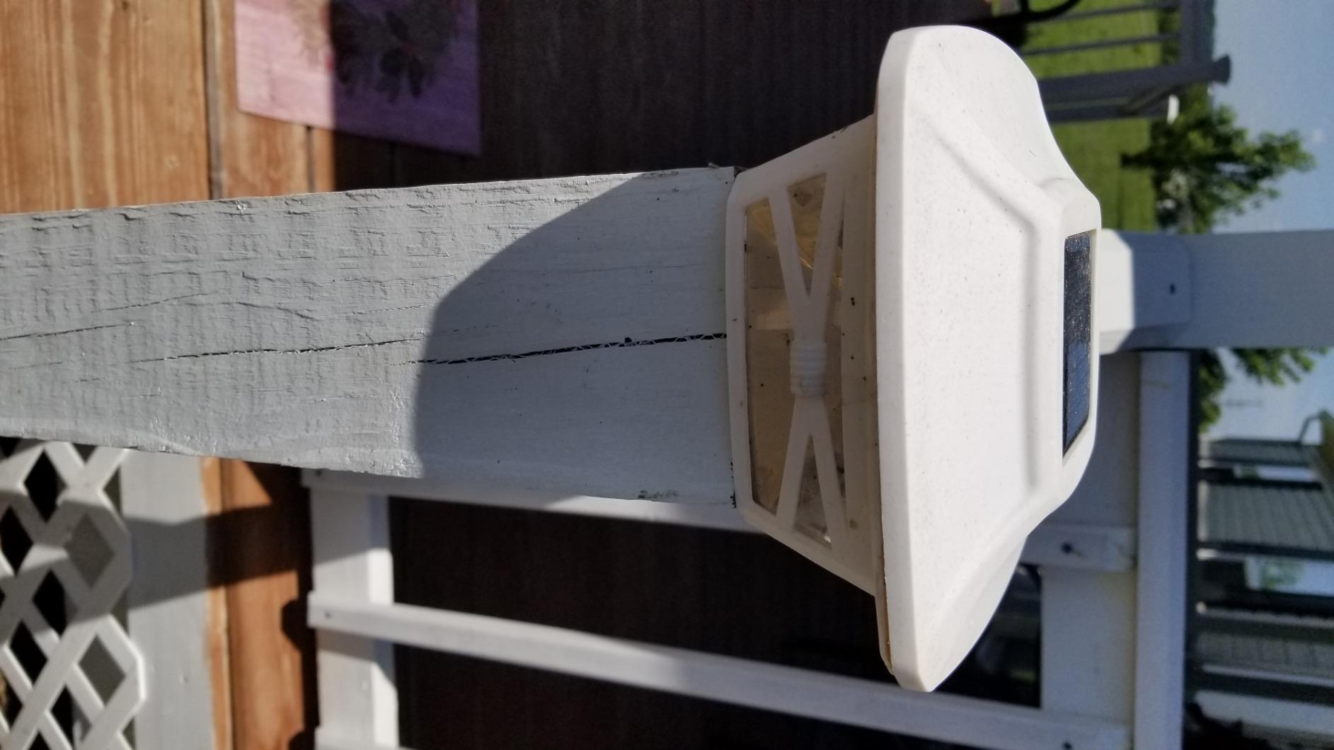 Davinci Flexfit Solar Outdoor Post Cap Lights, 4x4 5x5 6x6, Bright LED, 4PK customer photo 2