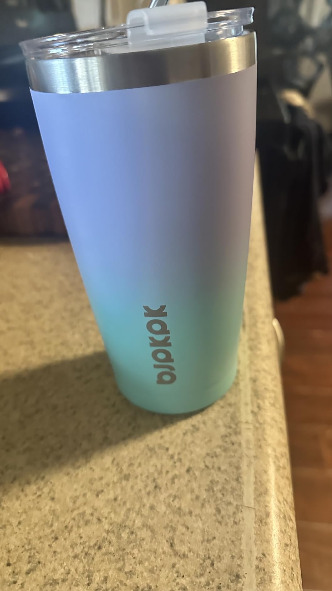 BJPKPK 20oz Coffee Tumbler with Lid & Straw, Insulated Stainless Steel Mug customer photo 1