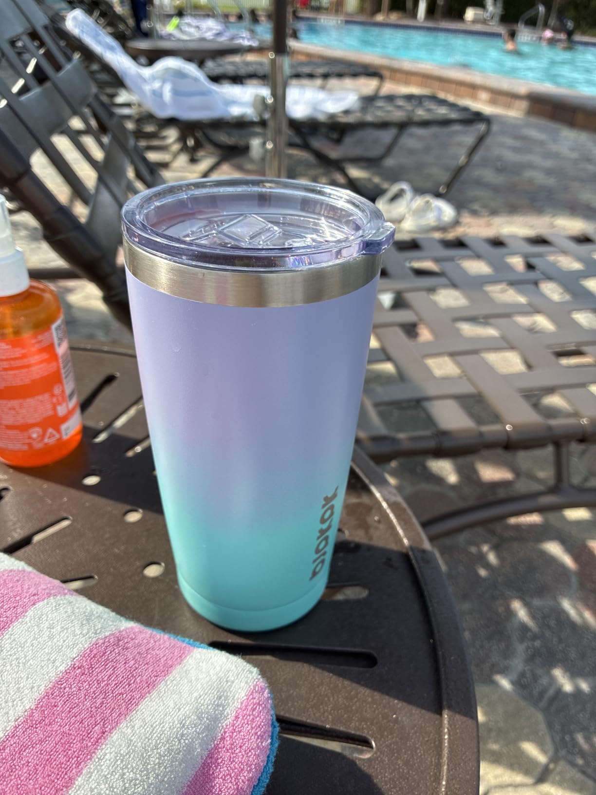 BJPKPK 20oz Coffee Tumbler with Lid & Straw, Insulated Stainless Steel Mug customer photo 2