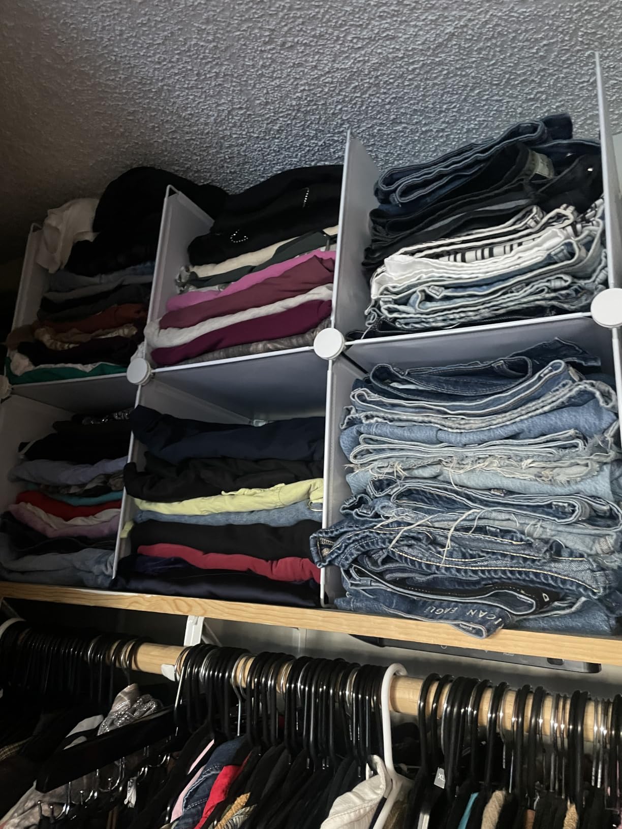 AWTATOS Closet Organizers and Storage, 6 Cube Storage Organizer, Black customer photo 1
