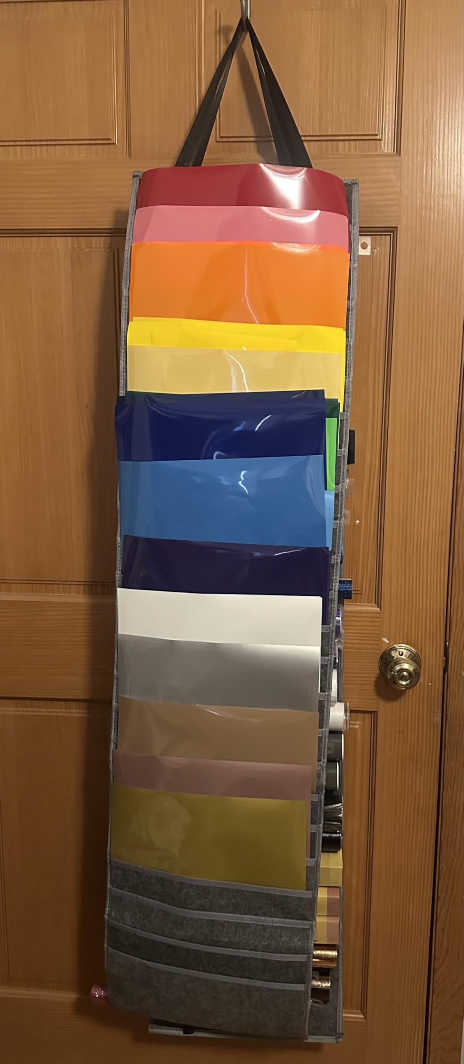 HTVRONT Vinyl Roll Holder With 47 Compartments, Grey Double-sided Organizer customer photo 2