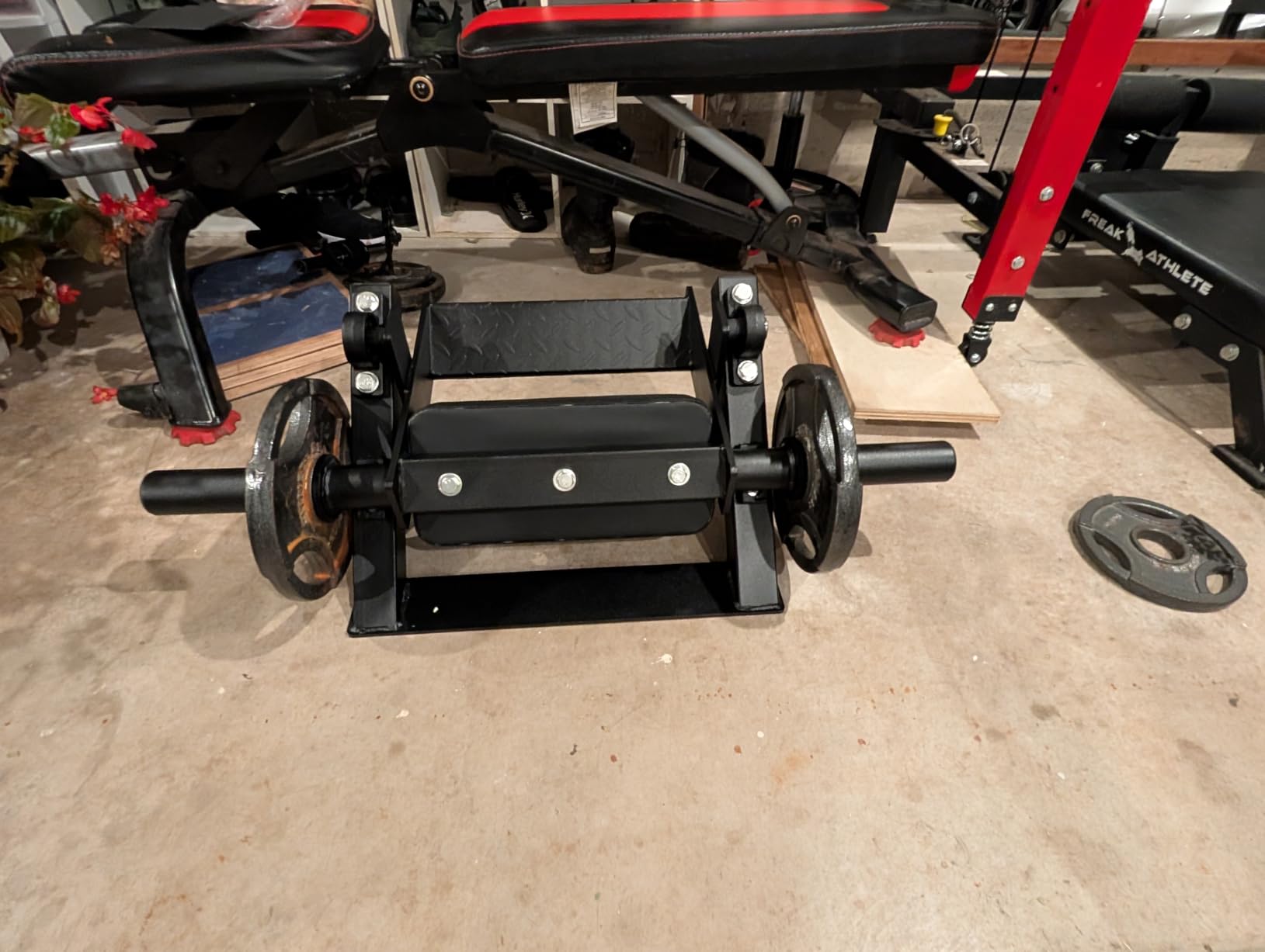 Titan Fitness Plate-Loaded Tibia Dorsi Calf Machine, Rated 200 LB, Fits Olympic-Sized Change Plates, Flexion Lower Body Training Calf Raise Machine, Leg Day Essential Tibia Isolation customer photo 2