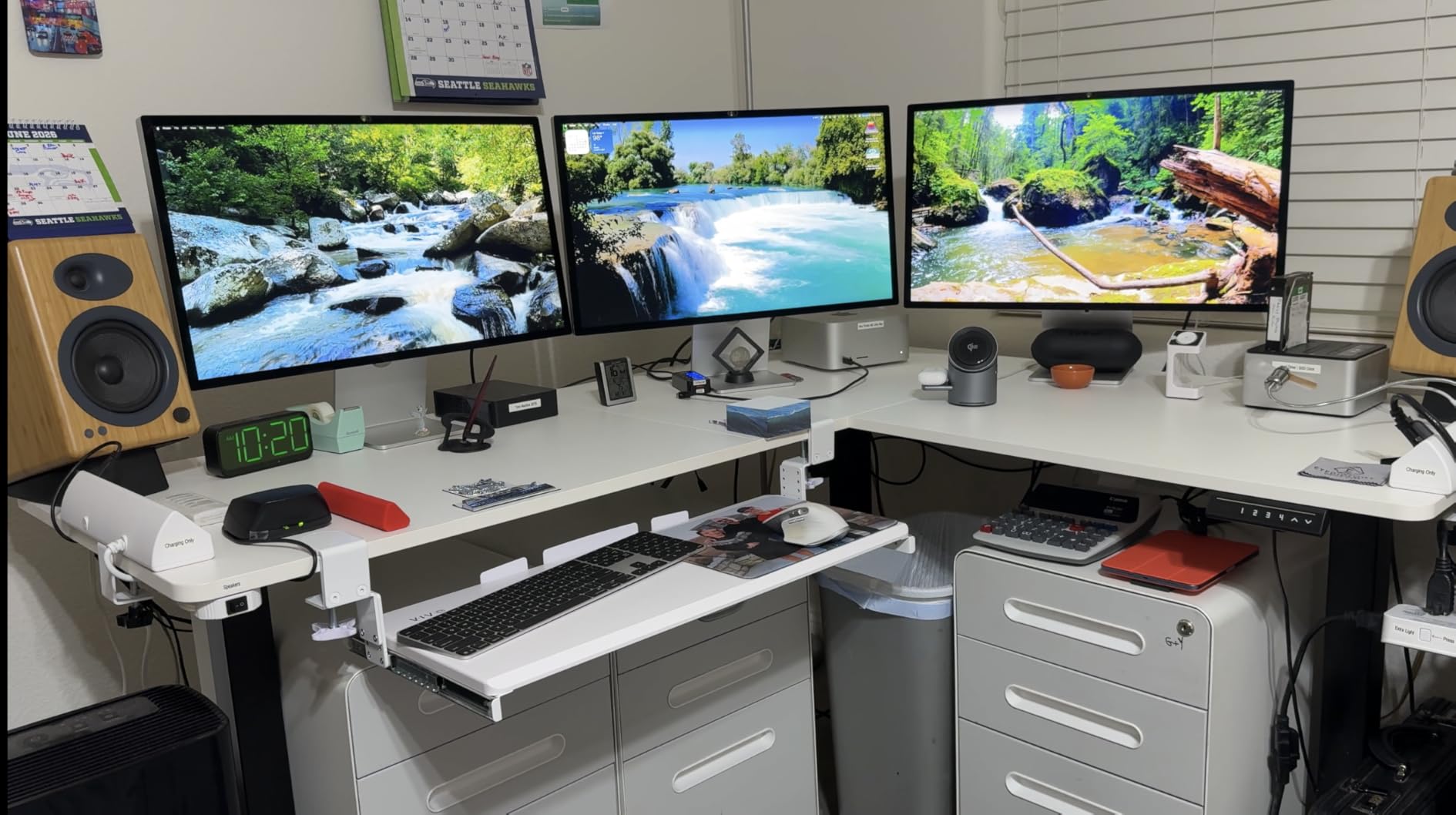VIVO Black 63 x 55 in Corner Standing Desk, DESK-E3CTB customer photo 2