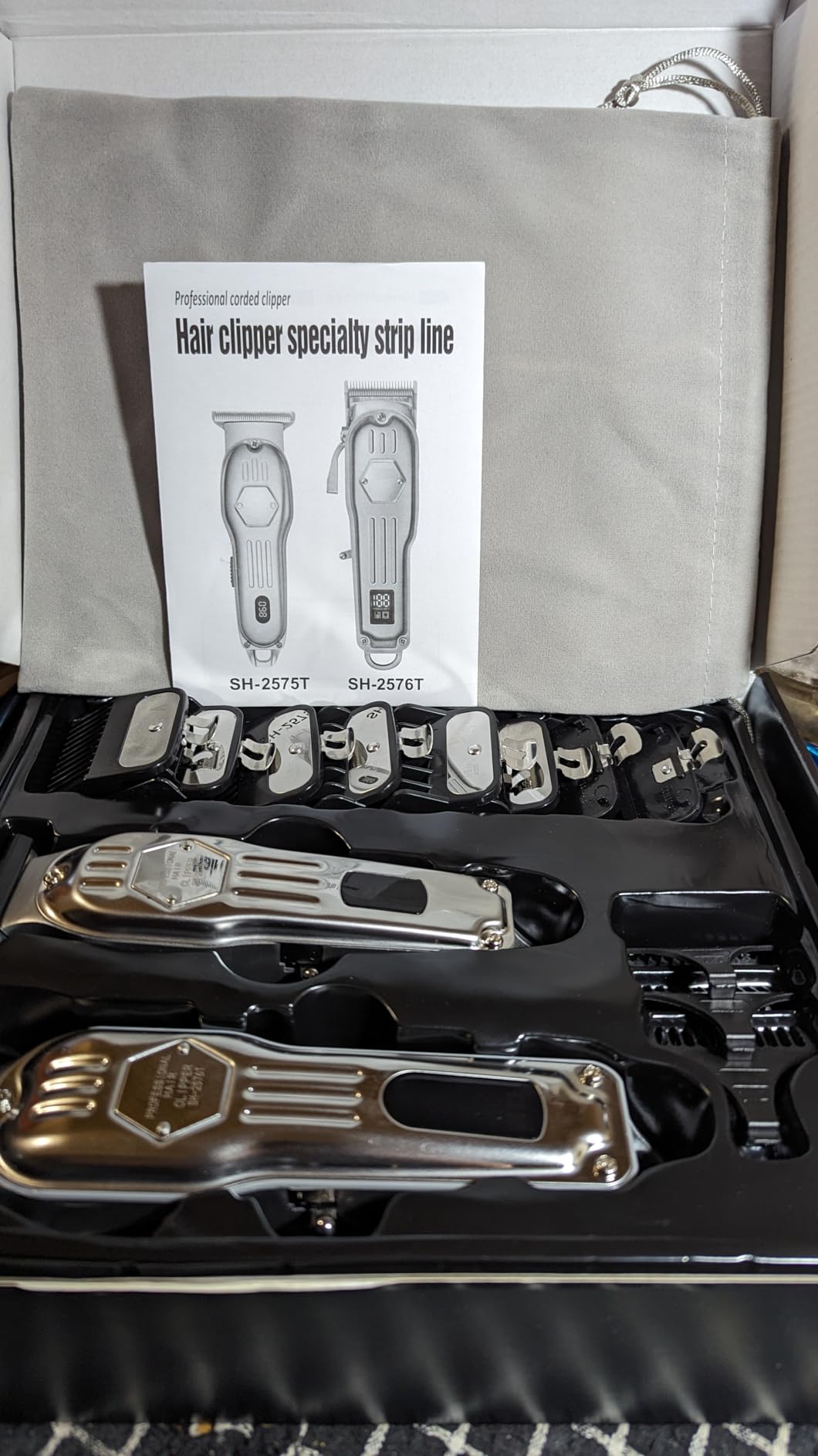 KIKIDO Cordless Hair Clippers for Men Professional Home Hair Cutting Kit customer photo 2