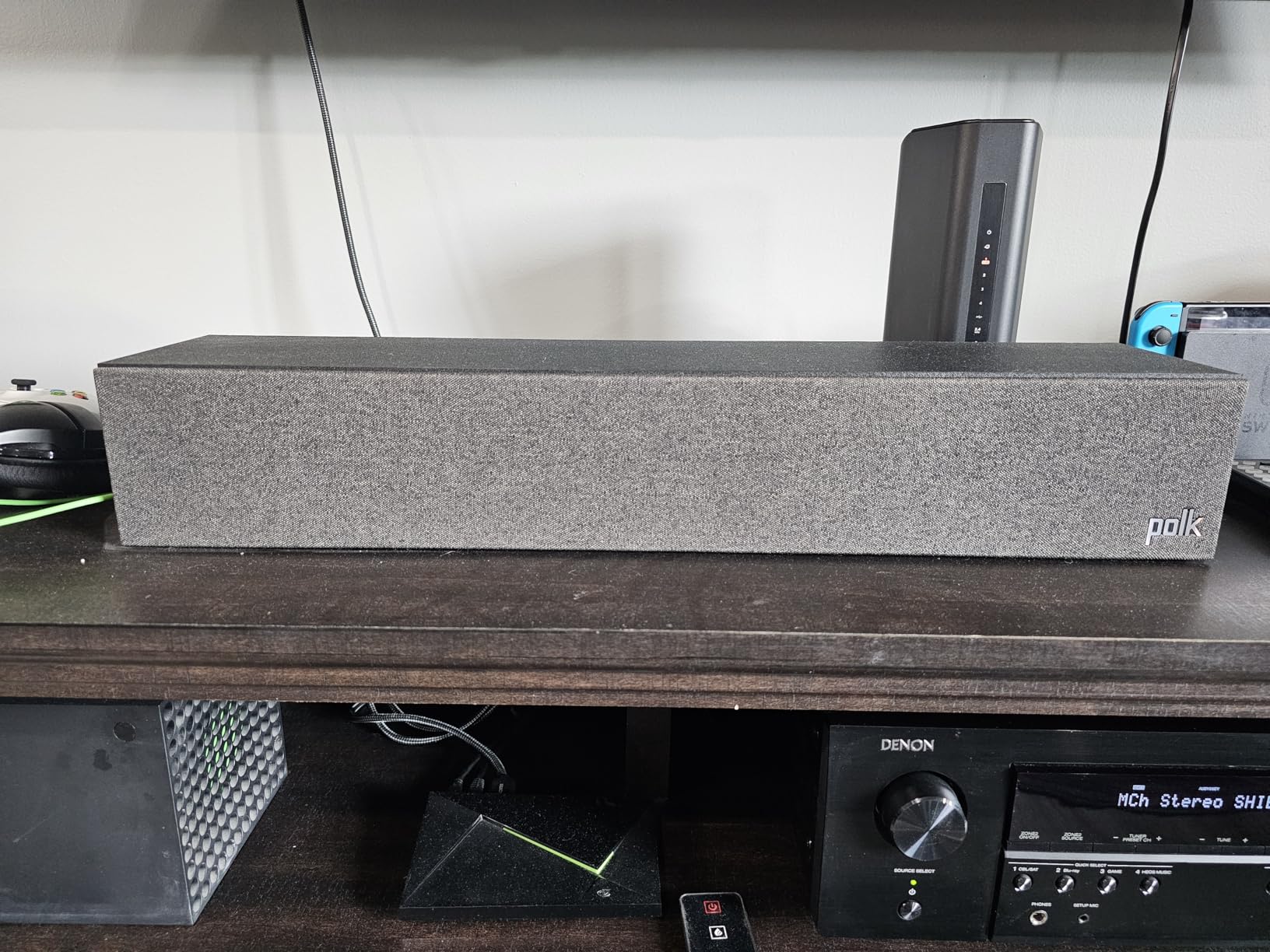 Polk Monitor XT35 Slim Center Channel Speaker - Hi-Res Audio Certified, Dolby Atmos & DTS:X Compatible, 1