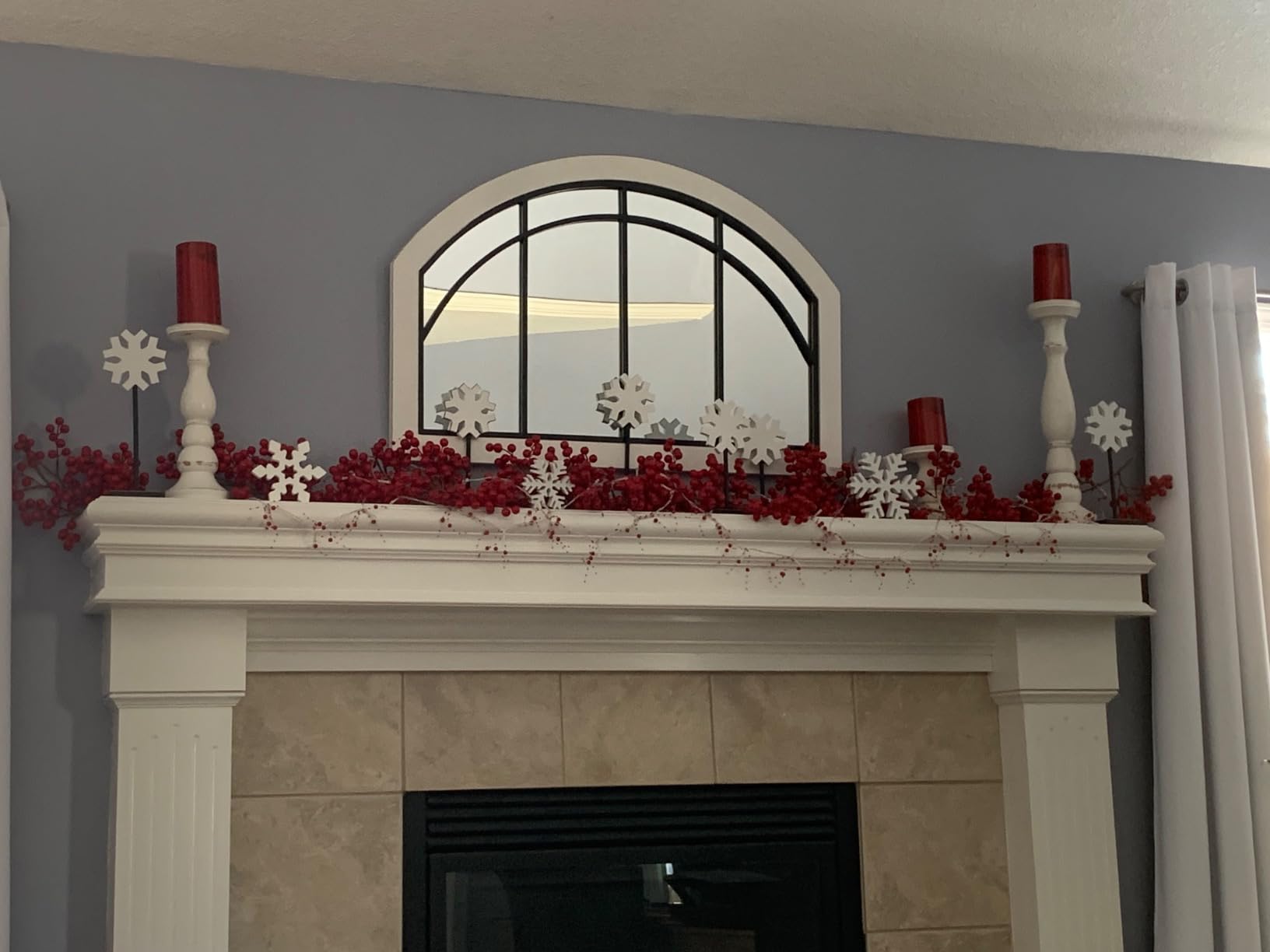 Riakrum 16.5 ft Christmas Garlands Berry Beaded String Light, Red customer photo 1