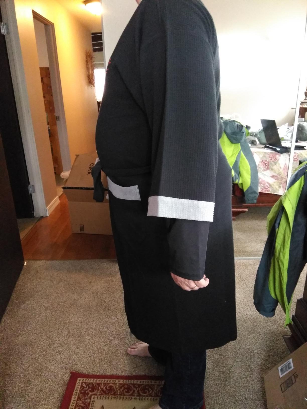 IZOD Men's Waffle Knit Kimono Robe customer photo 1
