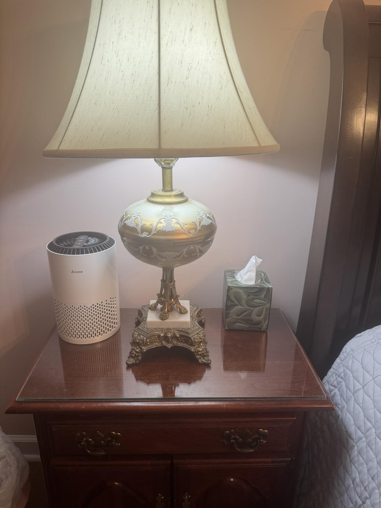 AROEVE Air Purifiers for Bedroom with Sleep Mode Speed Control-MK01A(White) customer photo 2