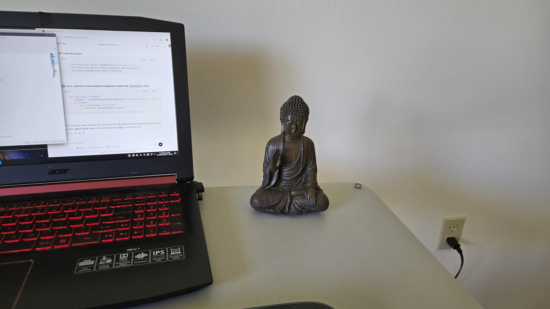 Leekung Buddha Statue for Home Decor,Buddah Statute Zen Decoration,Meditation Buddha Decor Brown 7 inch customer photo 1